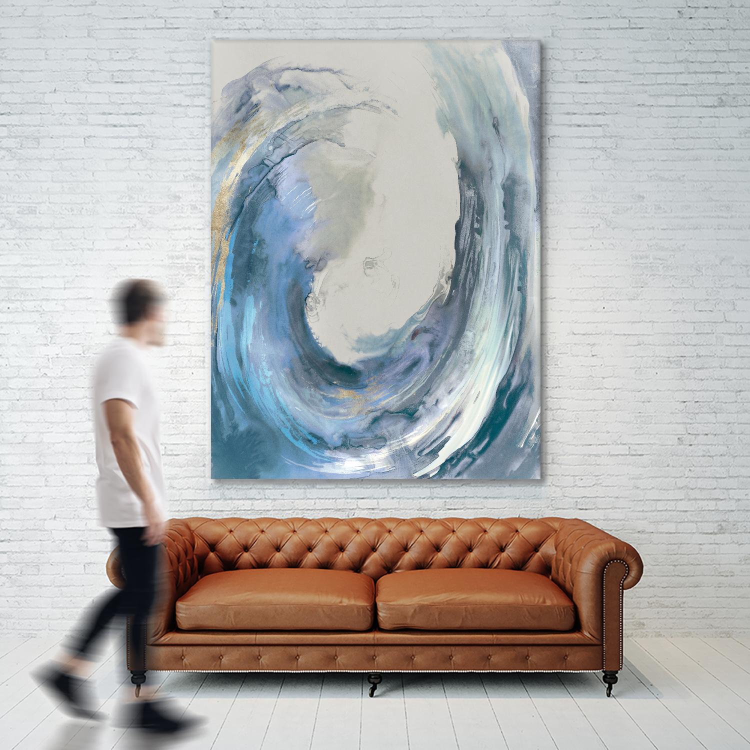 Water Collar by PI Studio on GIANT ART - gold abstract beach