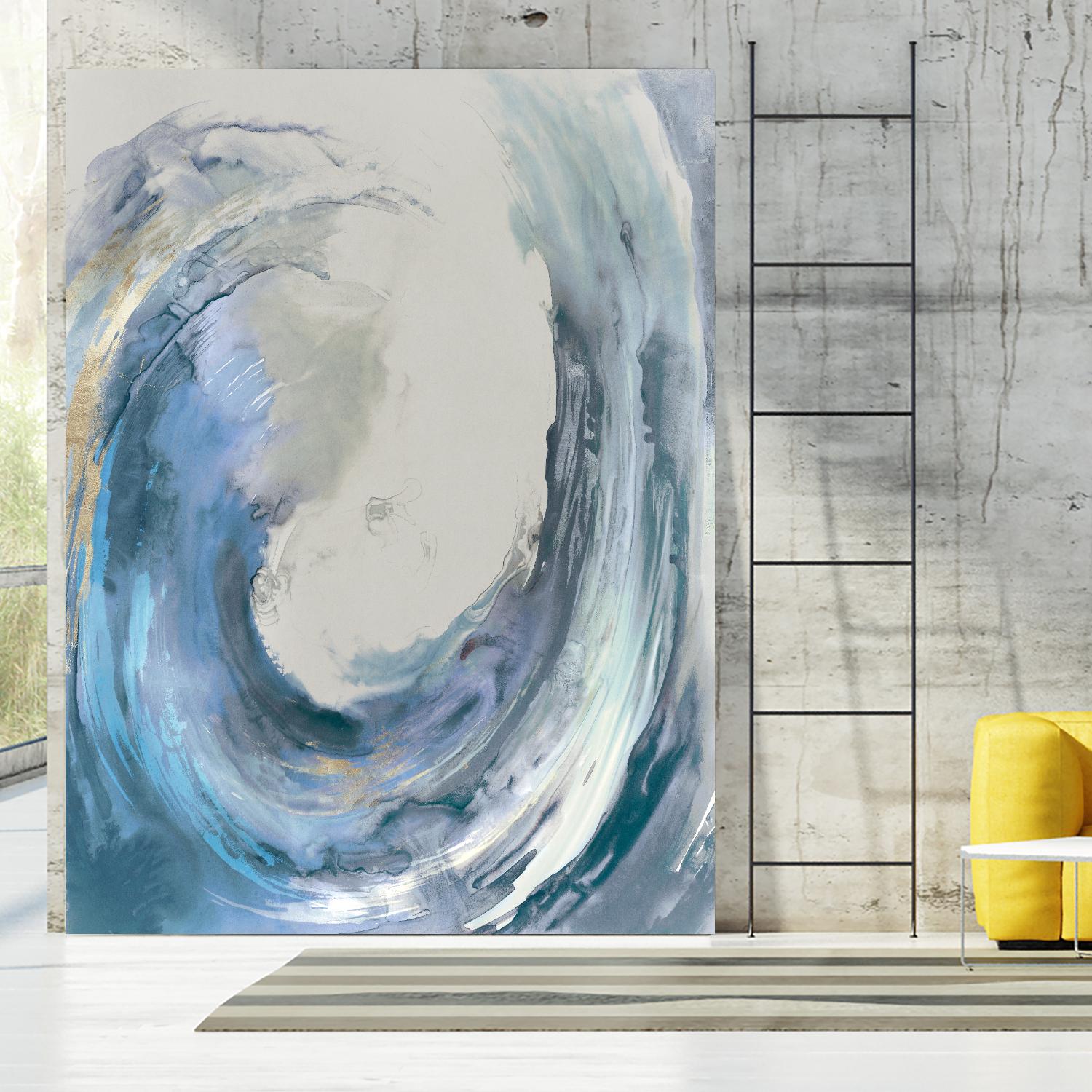 Water Collar by PI Studio on GIANT ART - gold abstract beach