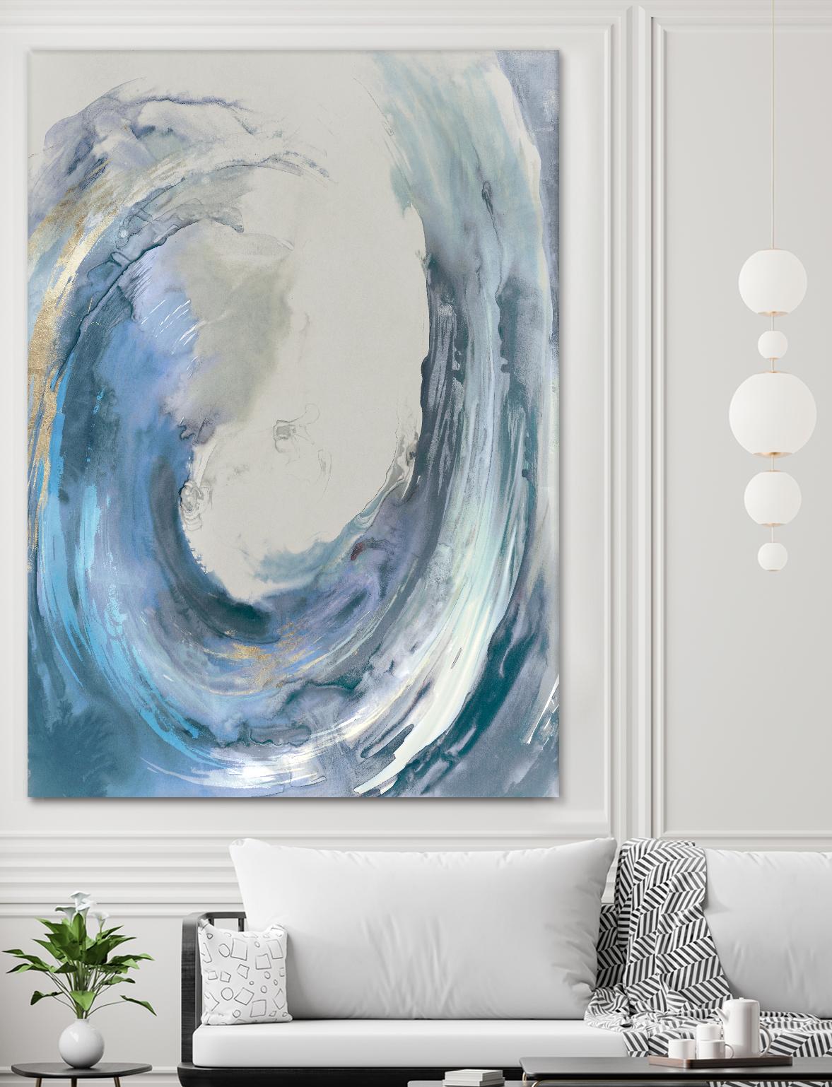 Water Collar by PI Studio on GIANT ART - gold abstract beach