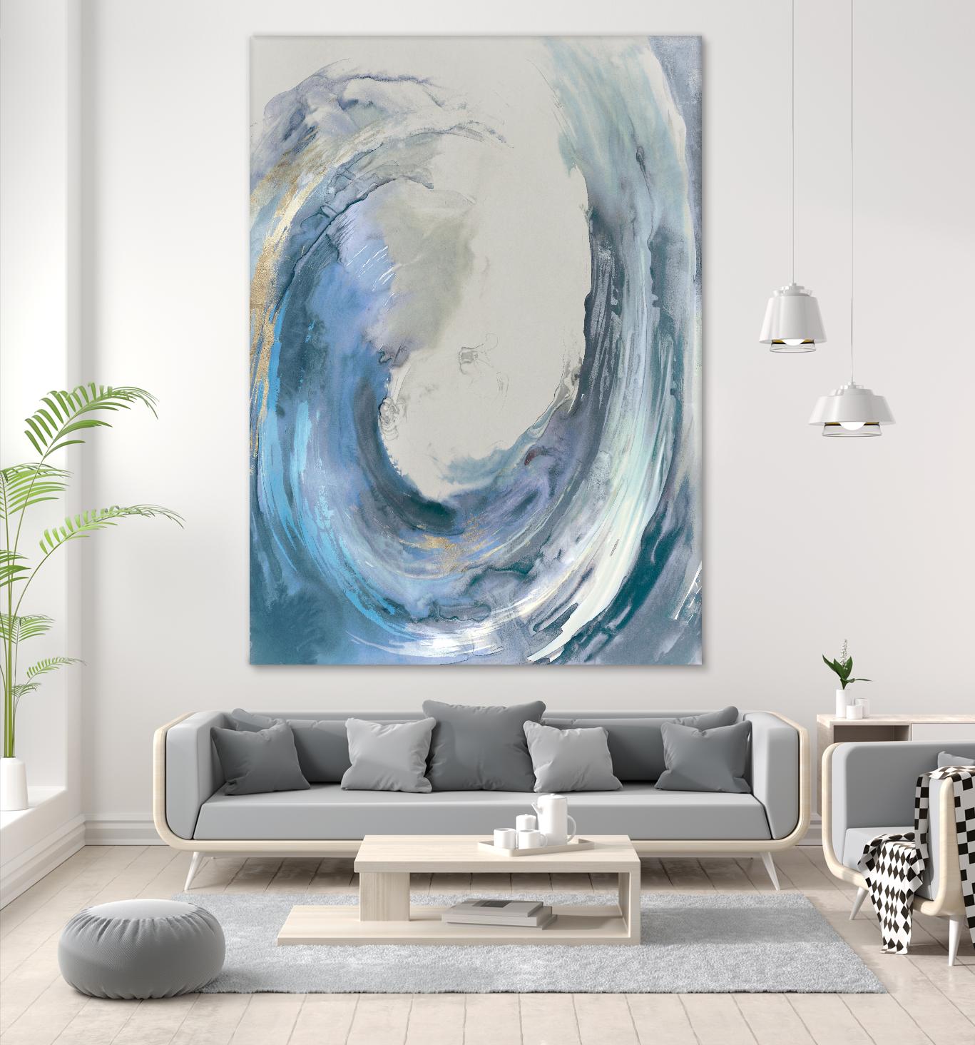 Water Collar by PI Studio on GIANT ART - gold abstract beach