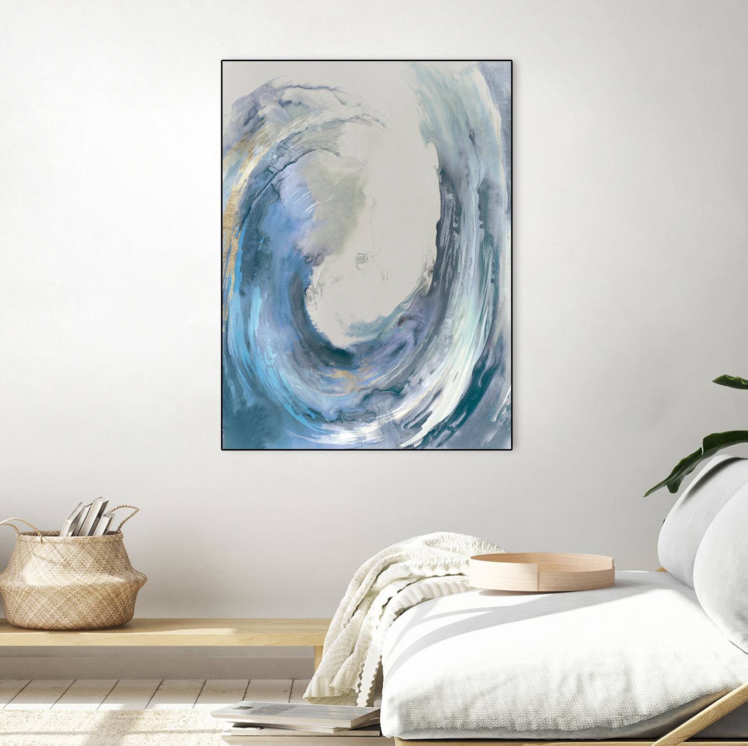 Water Collar by PI Studio on GIANT ART - gold abstract beach