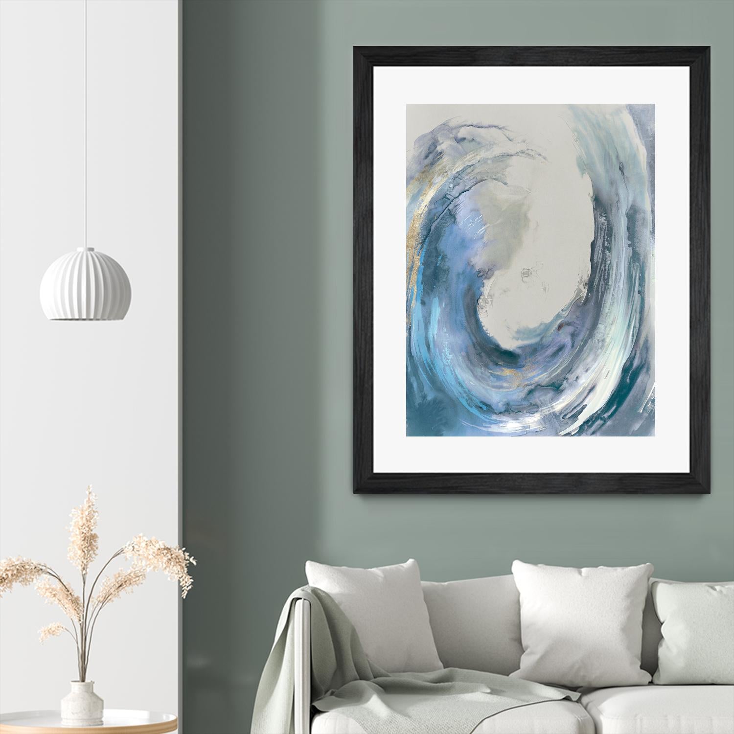 Water Collar by PI Studio on GIANT ART - gold abstract beach