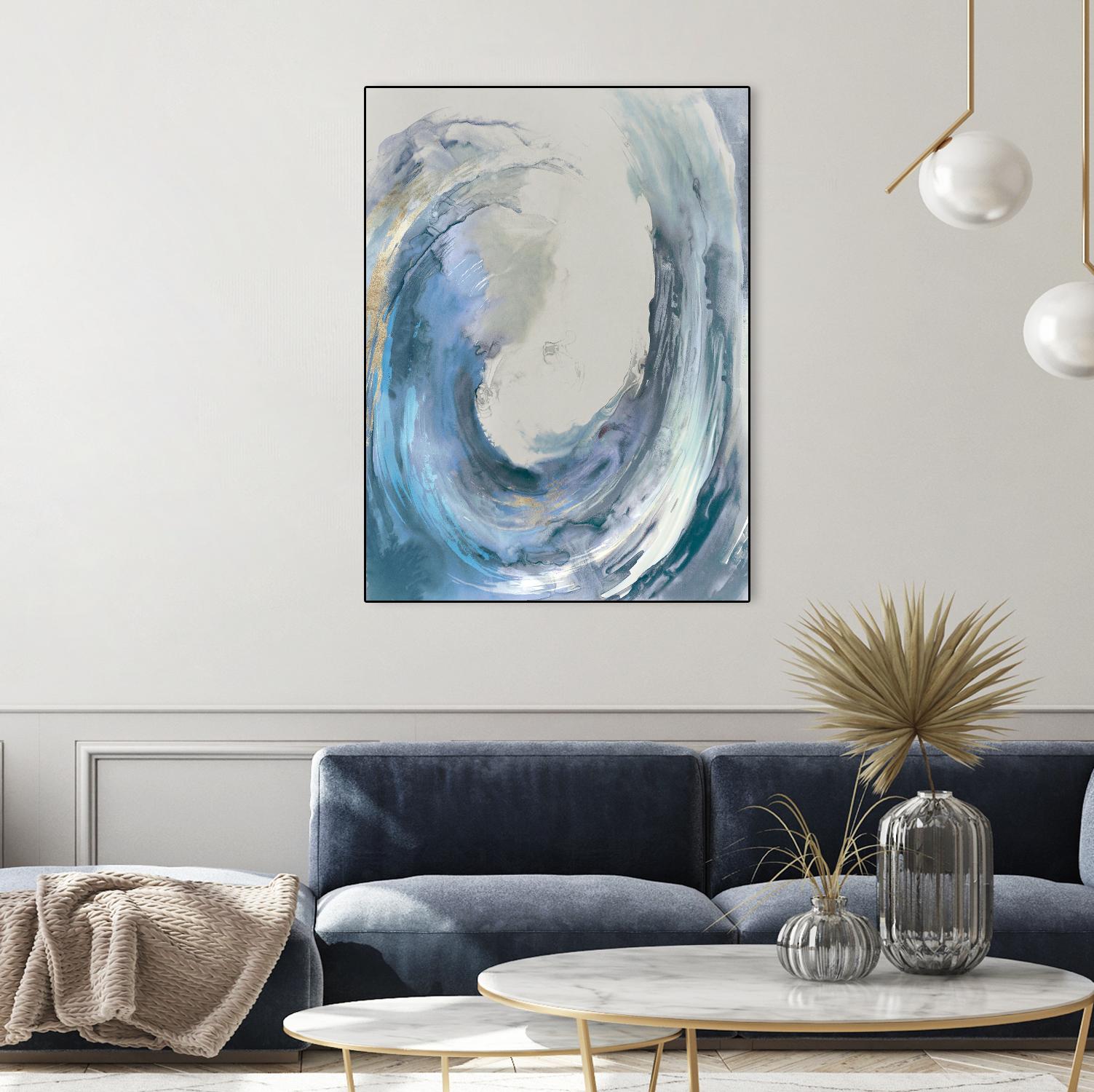 Water Collar by PI Studio on GIANT ART - gold abstract beach