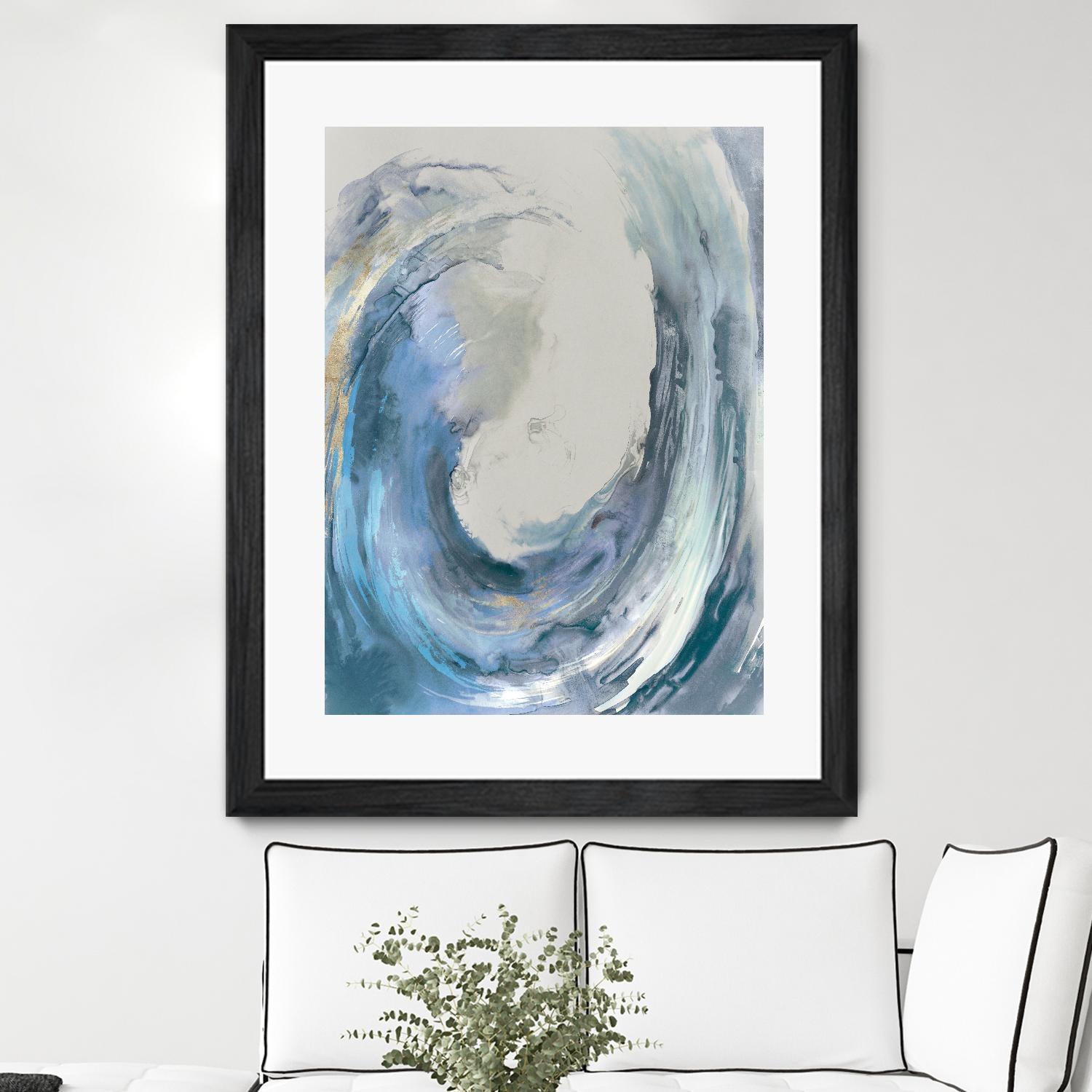 Water Collar by PI Studio on GIANT ART - gold abstract beach