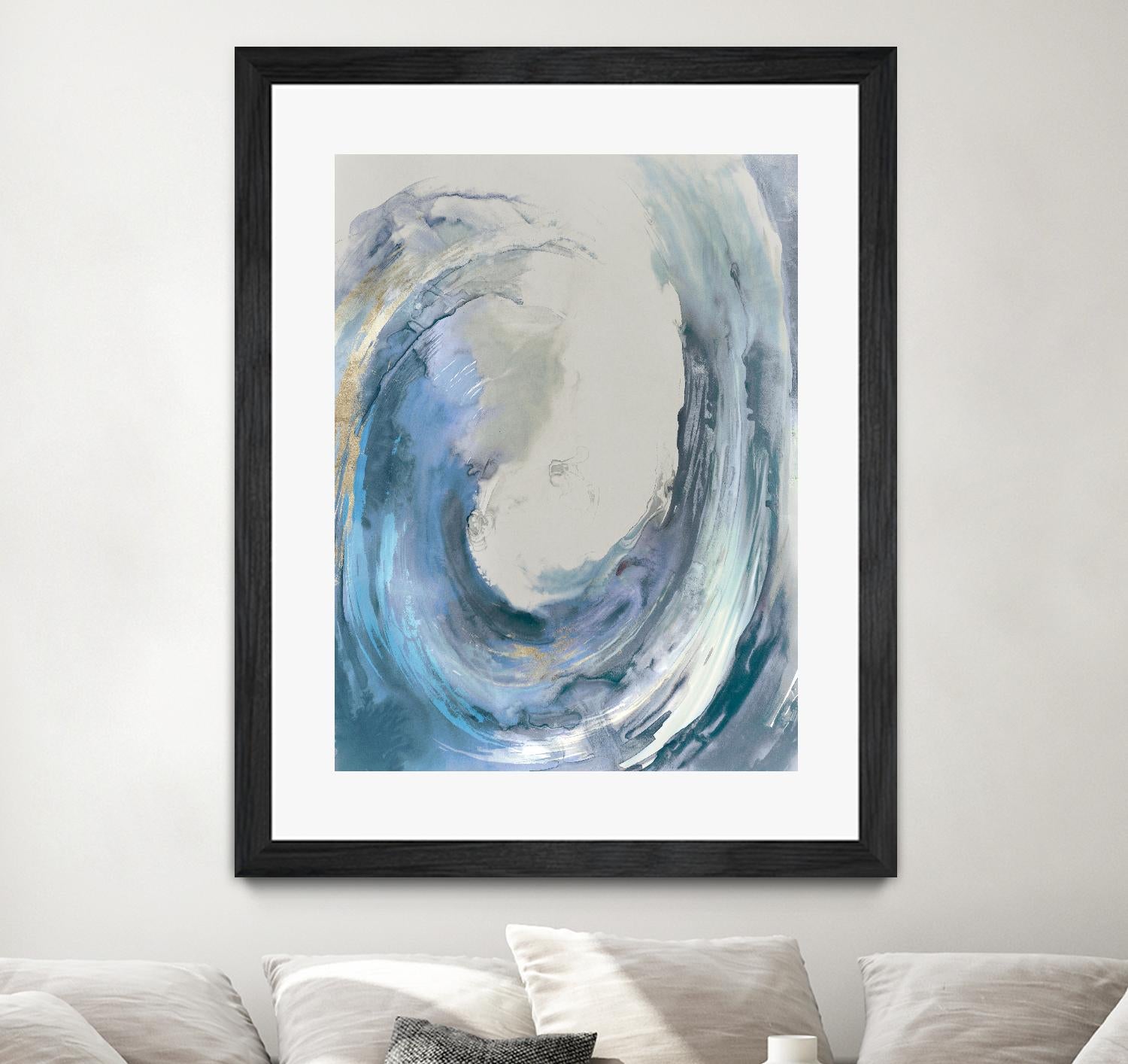 Water Collar by PI Studio on GIANT ART - gold abstract beach