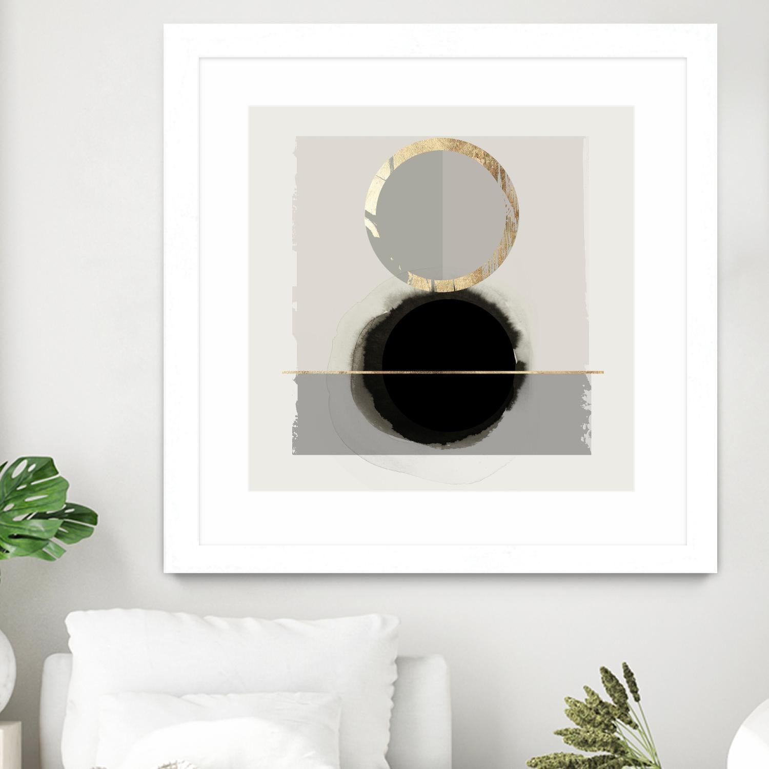 Dream Life Inspired I by PI Studio on GIANT ART - gold watercolour watercoulor