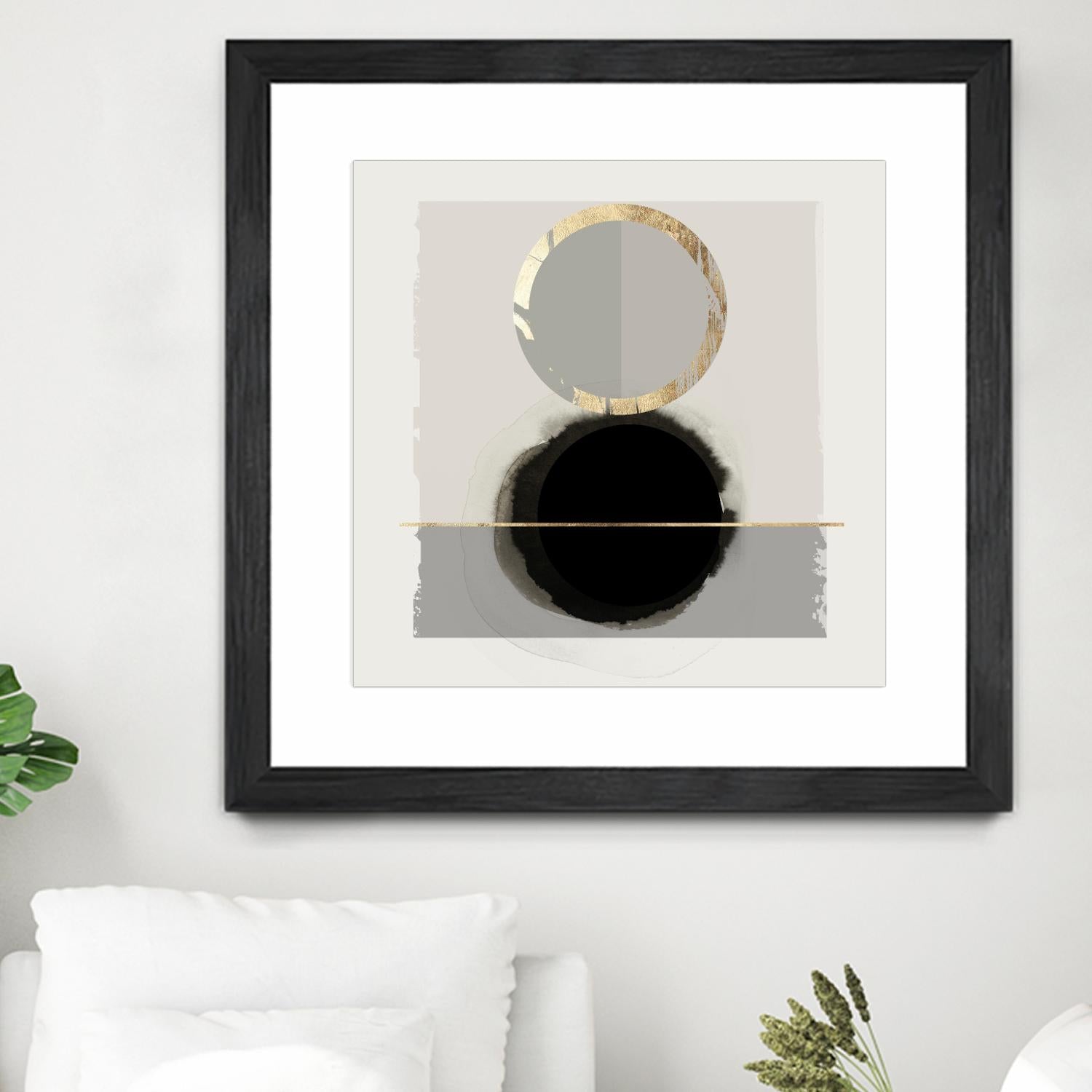 Dream Life Inspired I by PI Studio on GIANT ART - gold watercolour watercoulor