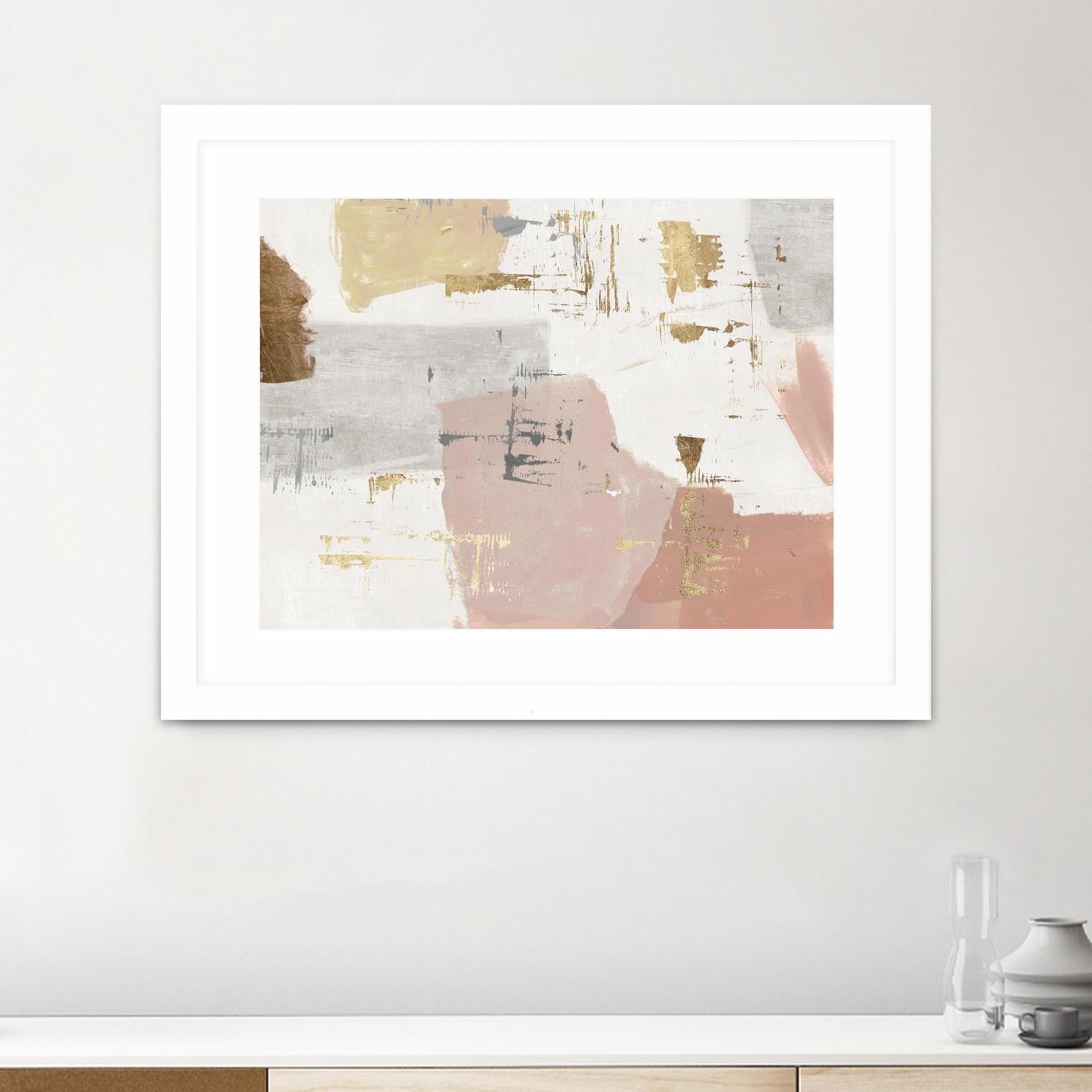 A Rose's Touch by PI Studio on GIANT ART - gold abstract abstract