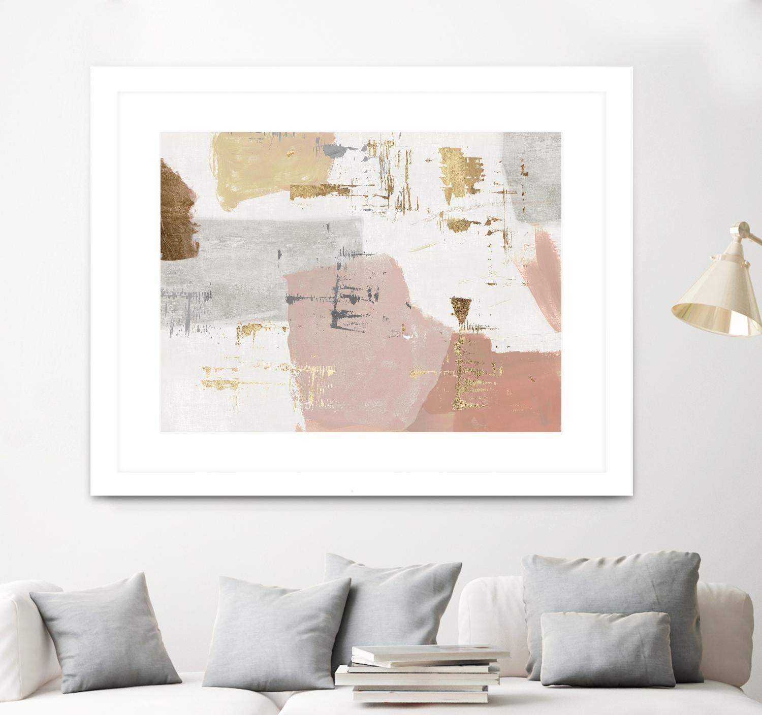 A Rose's Touch by PI Studio on GIANT ART - gold abstract abstract