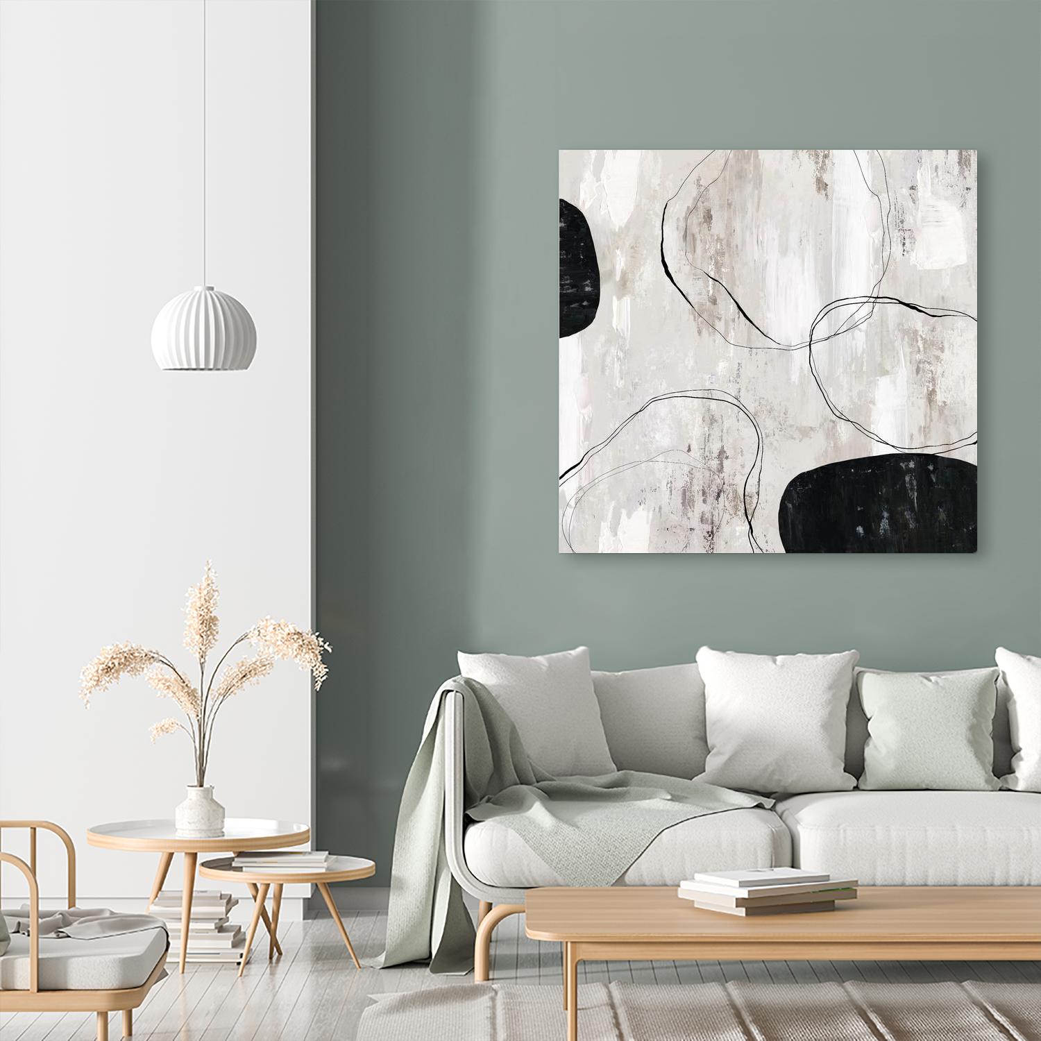 Falling Stones by PI Studio on GIANT ART - white black & white