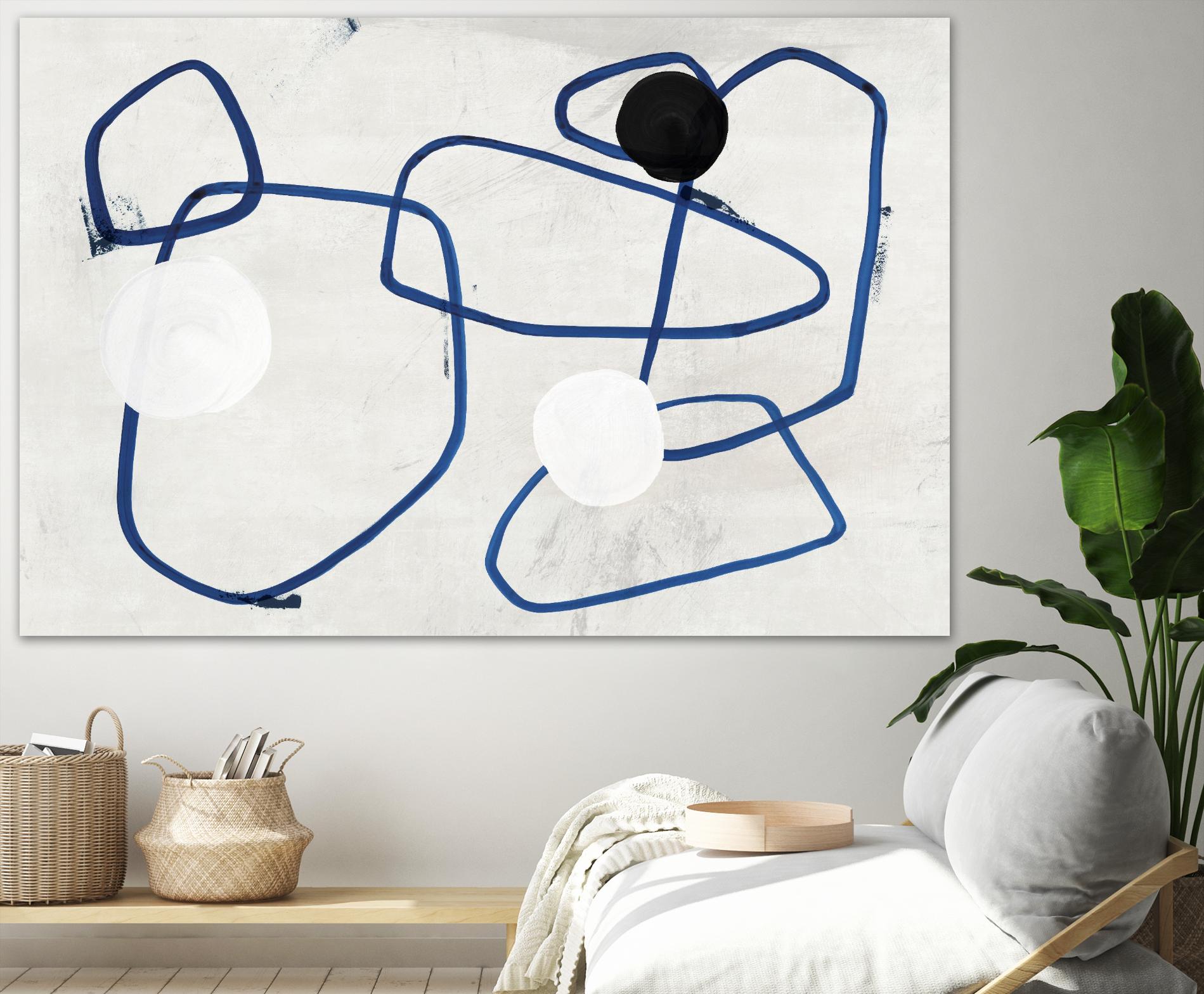 Midblue I by PI Studio on GIANT ART - blue linear