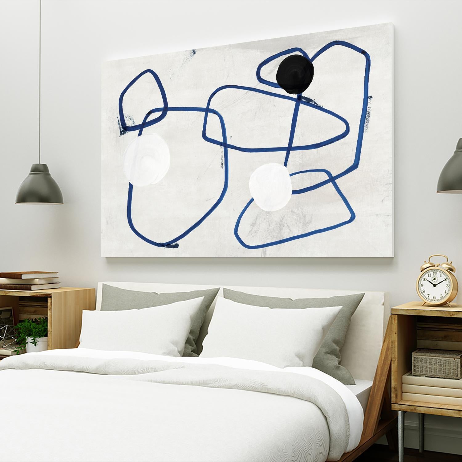 Midblue I by PI Studio on GIANT ART - blue linear