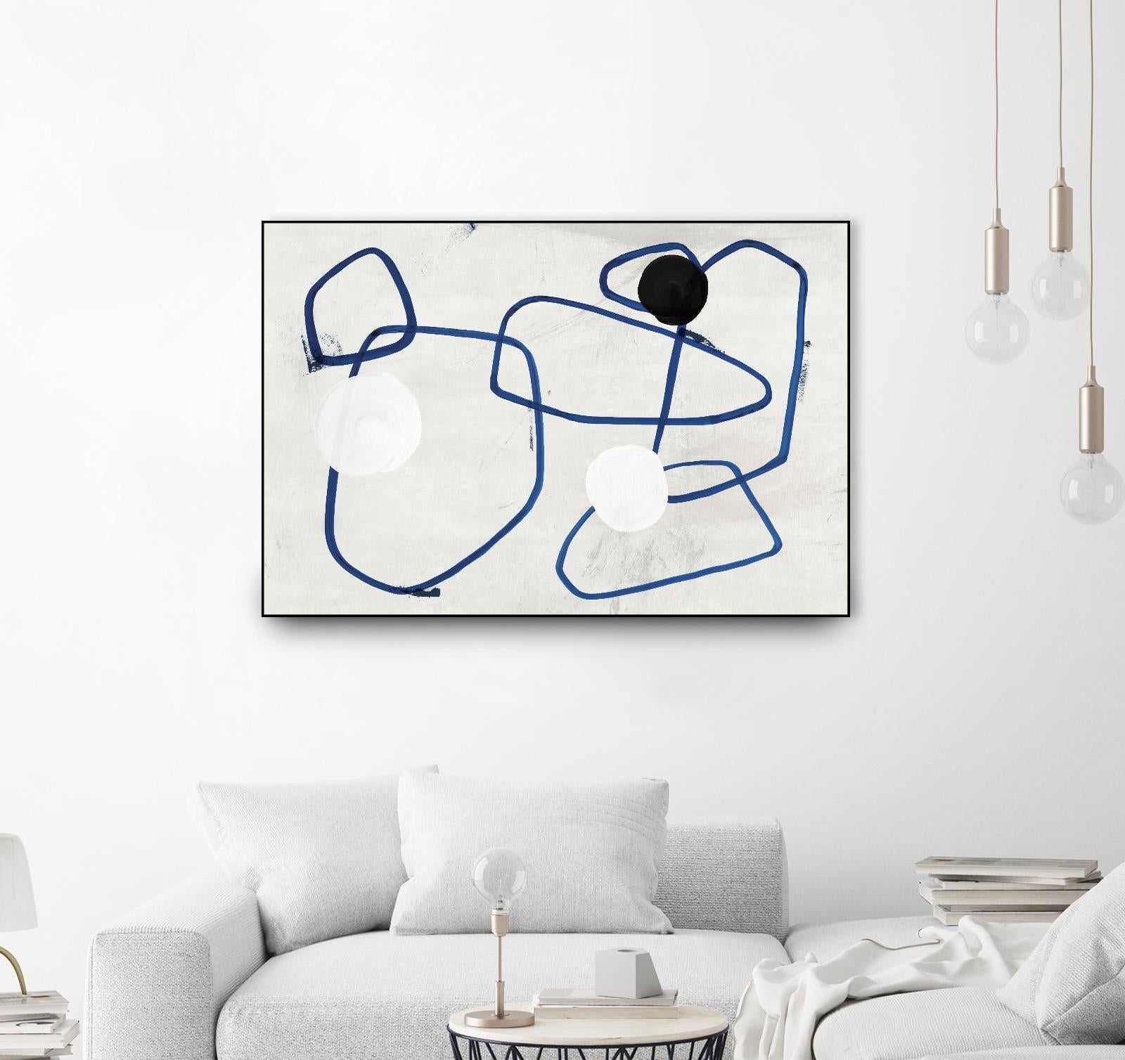 Midblue I by PI Studio on GIANT ART - blue linear