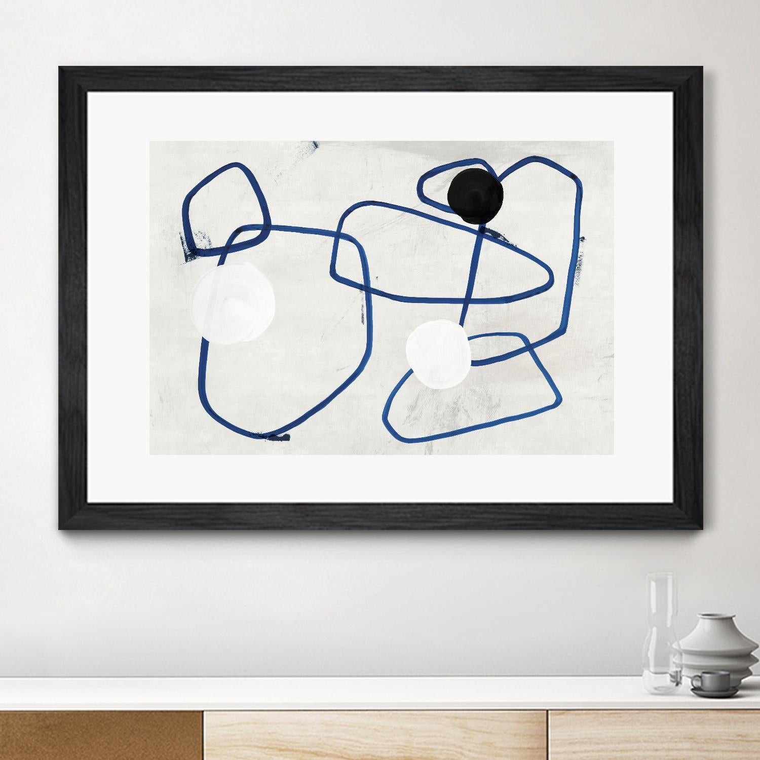 Midblue I by PI Studio on GIANT ART - blue linear