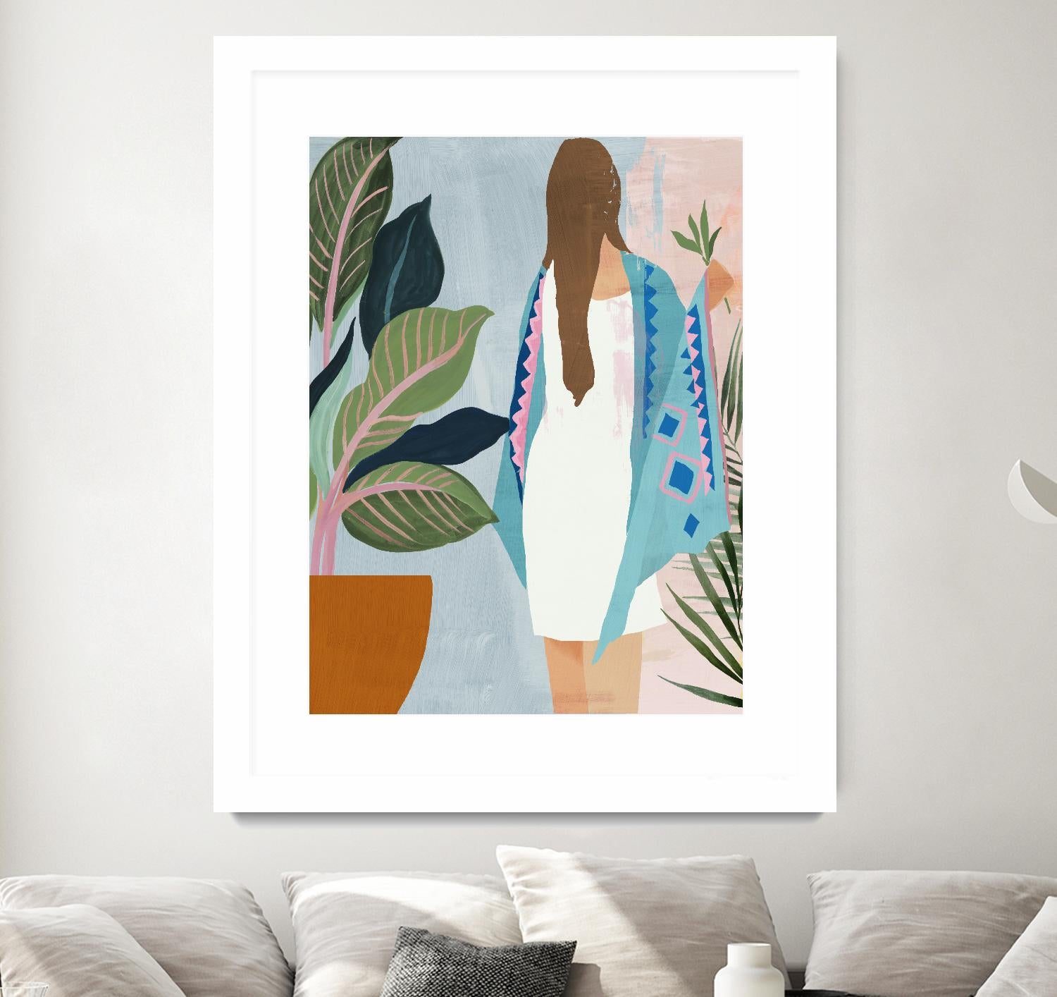 Plant Lady II by Pi Studio on GIANT ART - green botanical fashion