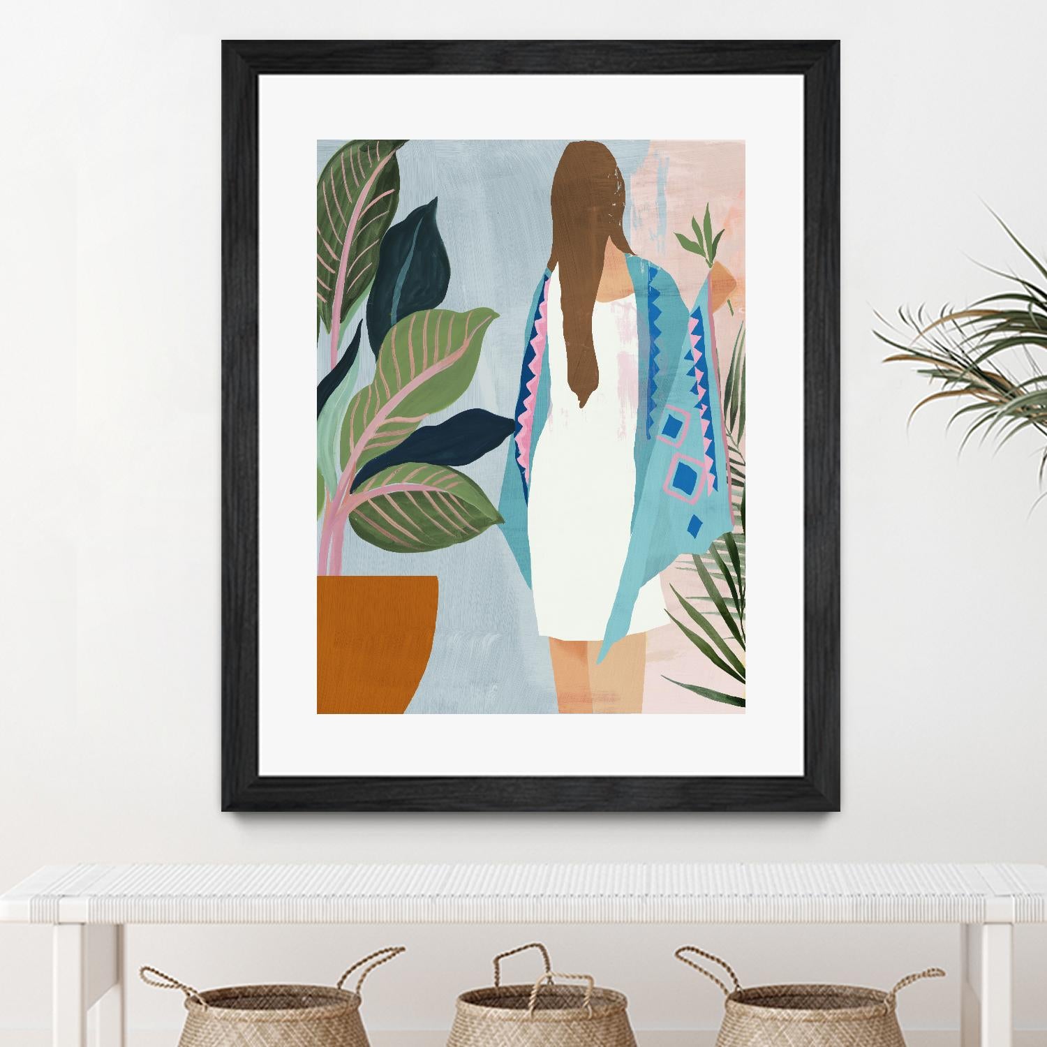 Plant Lady II by Pi Studio on GIANT ART - green botanical fashion