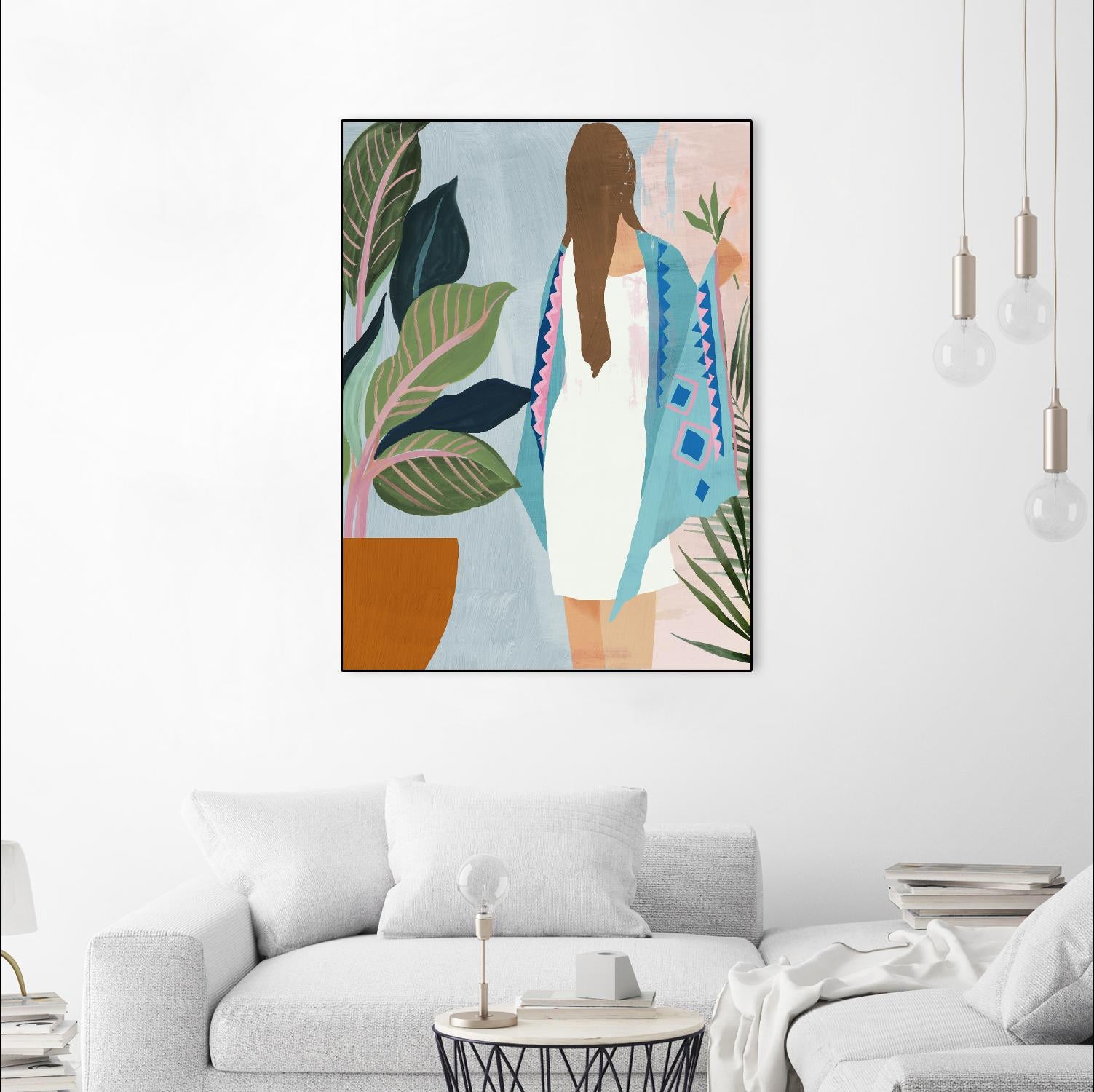 Plant Lady II by Pi Studio on GIANT ART - green botanical fashion