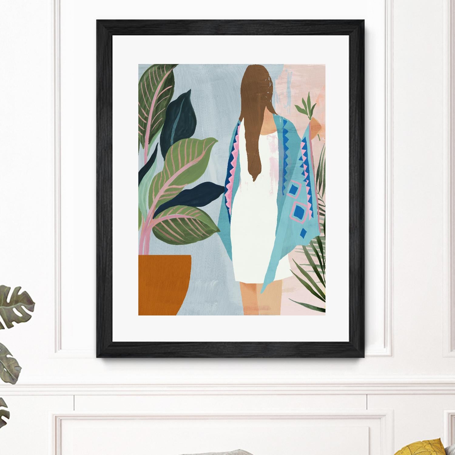 Plant Lady II by Pi Studio on GIANT ART - green botanical fashion