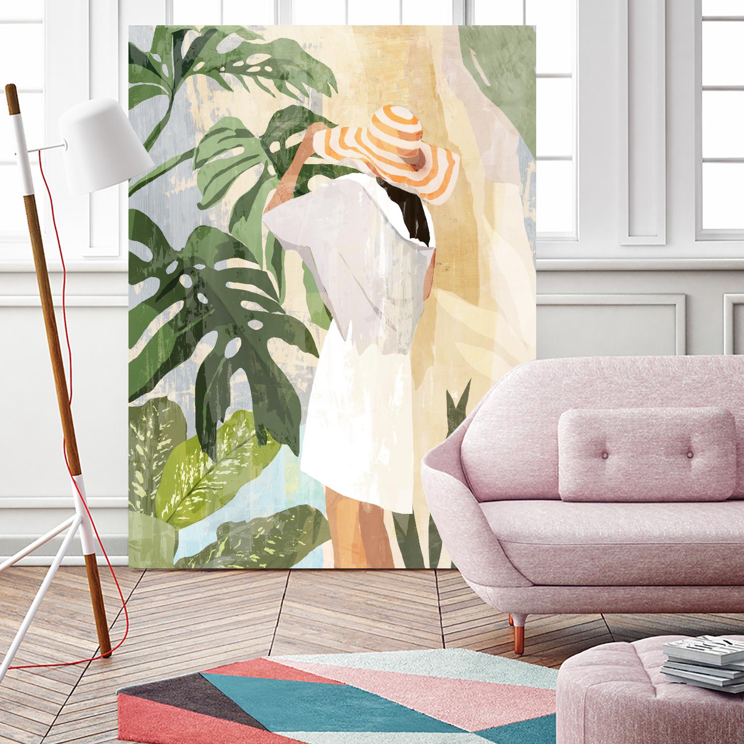 Plant Lady III by PI Studio on GIANT ART - green botanical tropical