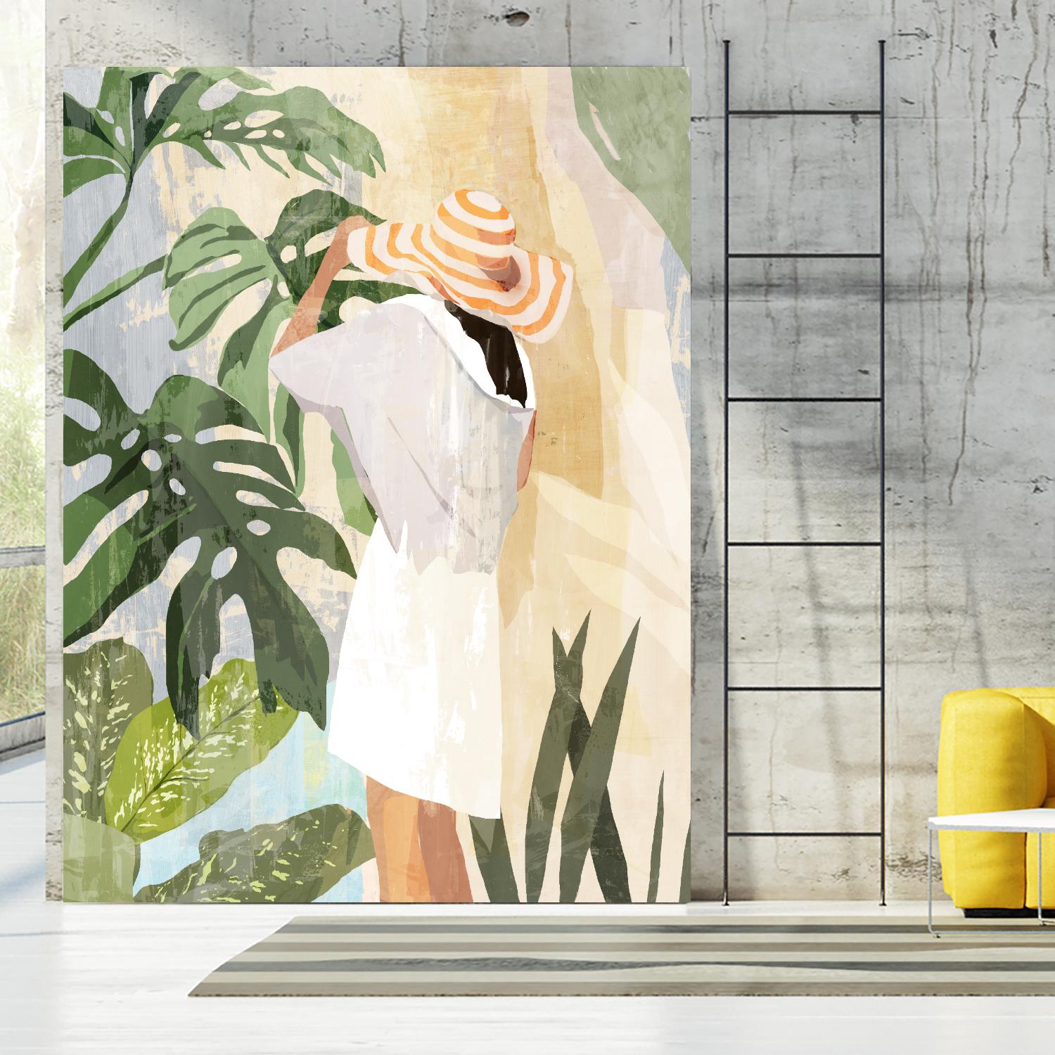 Plant Lady III by PI Studio on GIANT ART - green botanical tropical