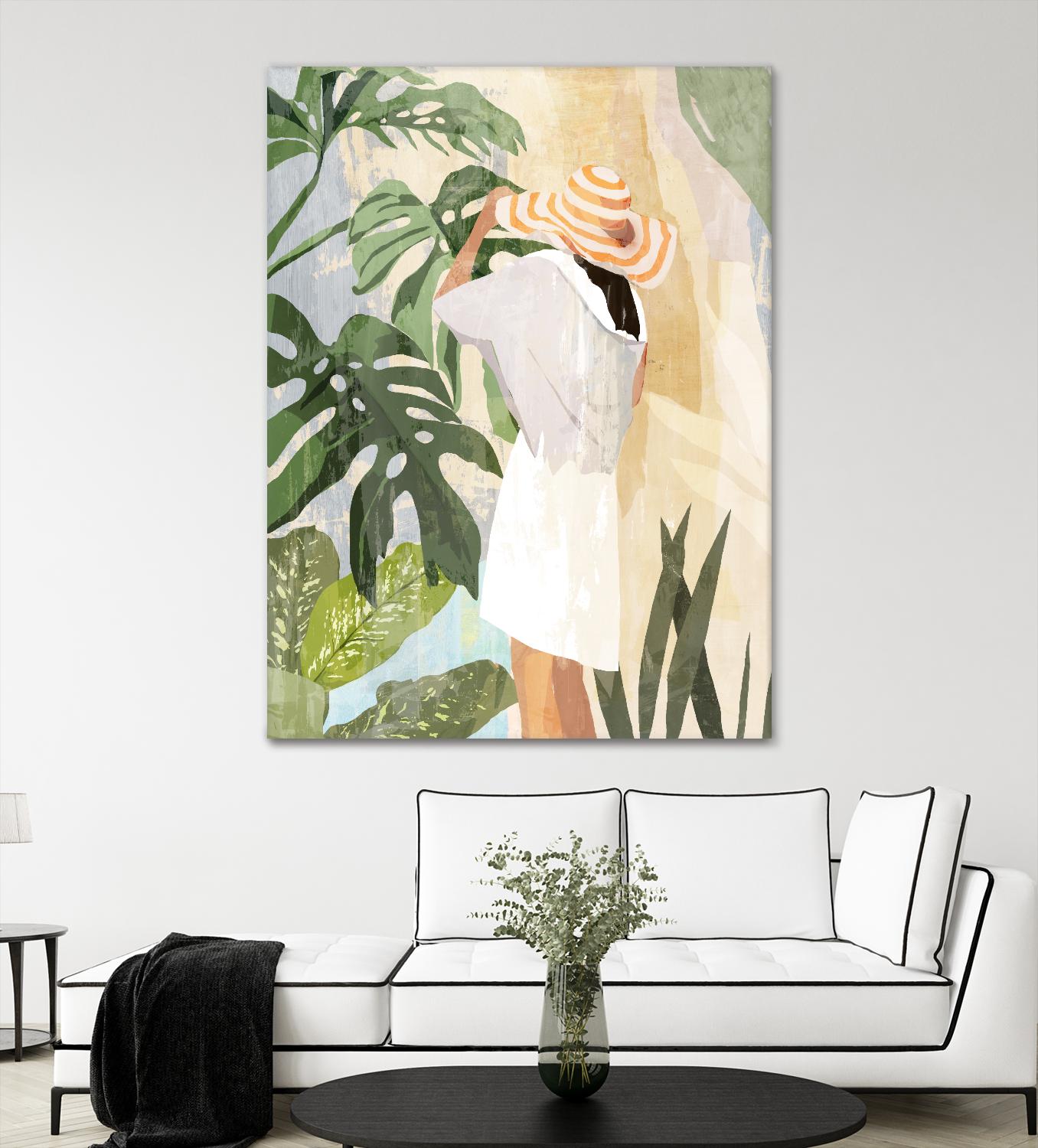 Plant Lady III by PI Studio on GIANT ART - green botanical tropical