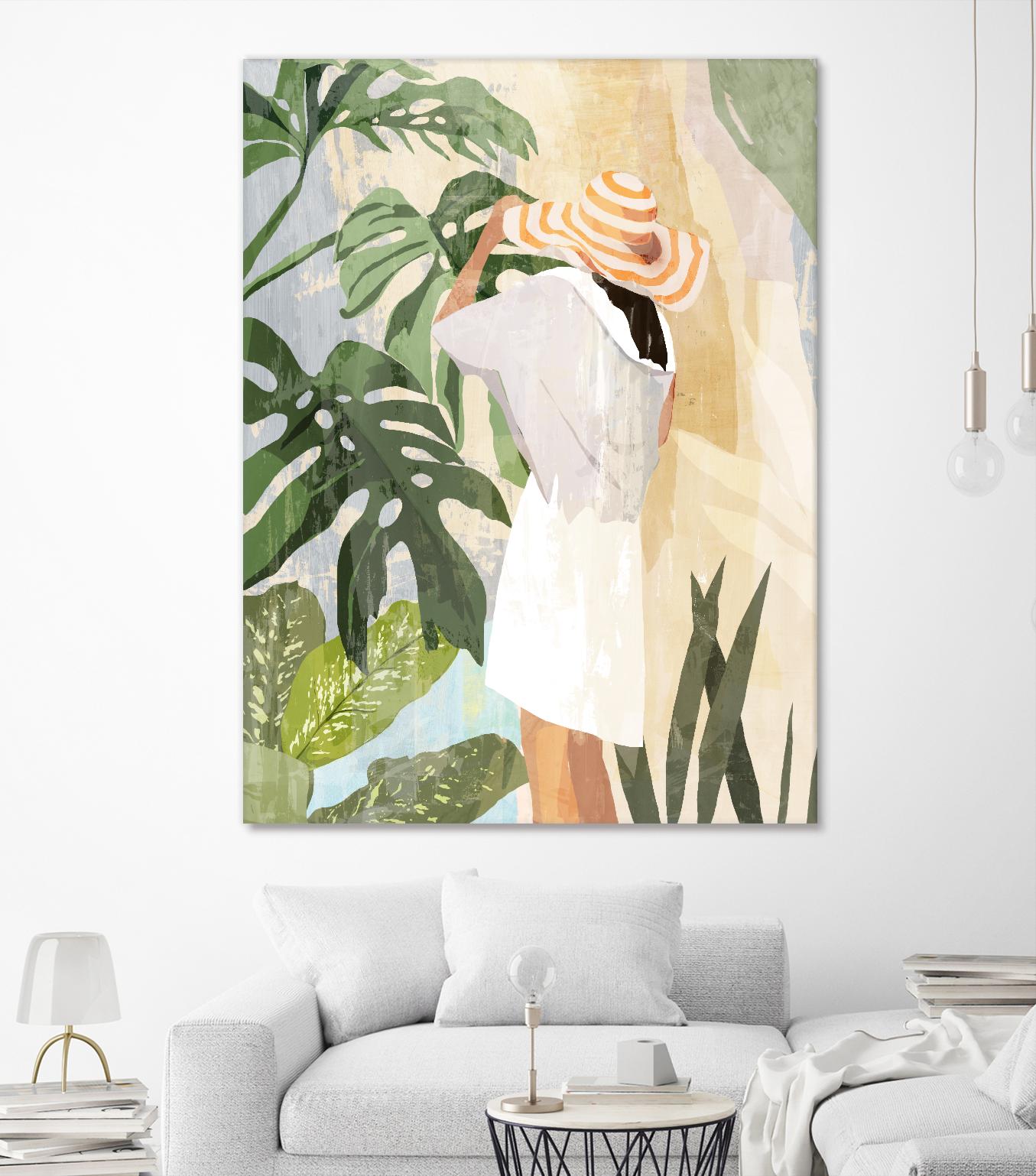 Plant Lady III by PI Studio on GIANT ART - green botanical tropical