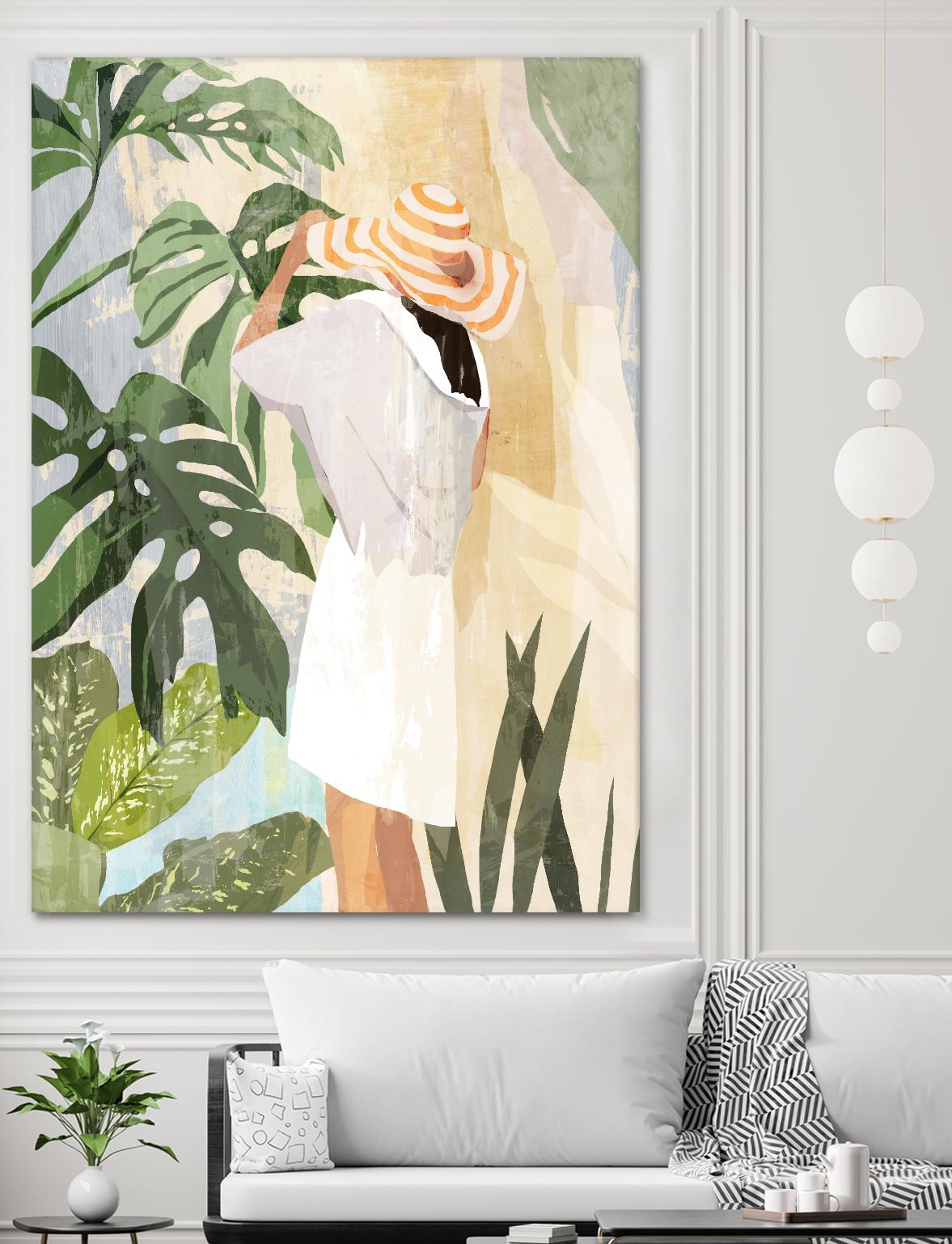 Plant Lady III by PI Studio on GIANT ART - green botanical tropical