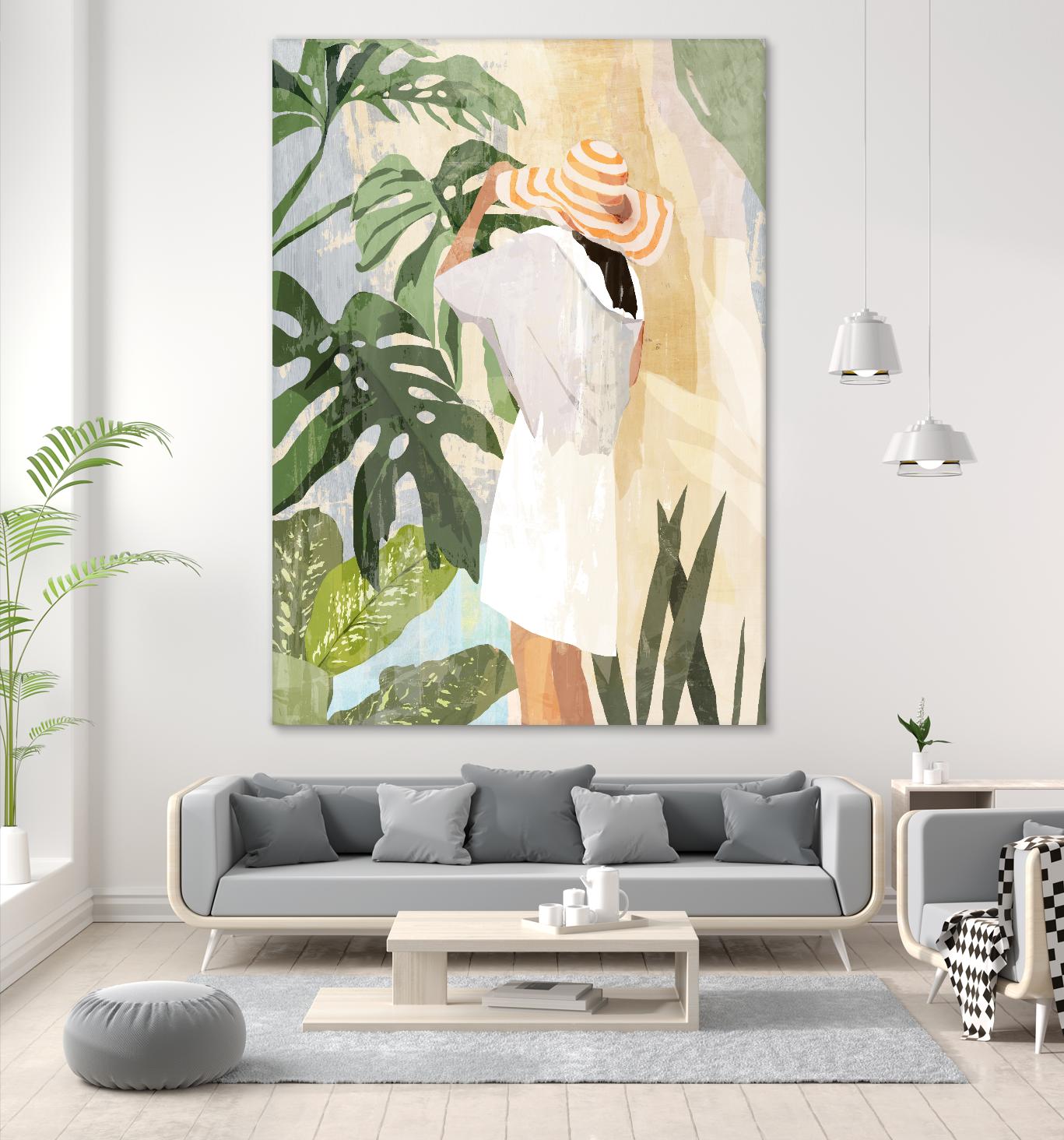 Plant Lady III by PI Studio on GIANT ART - green botanical tropical