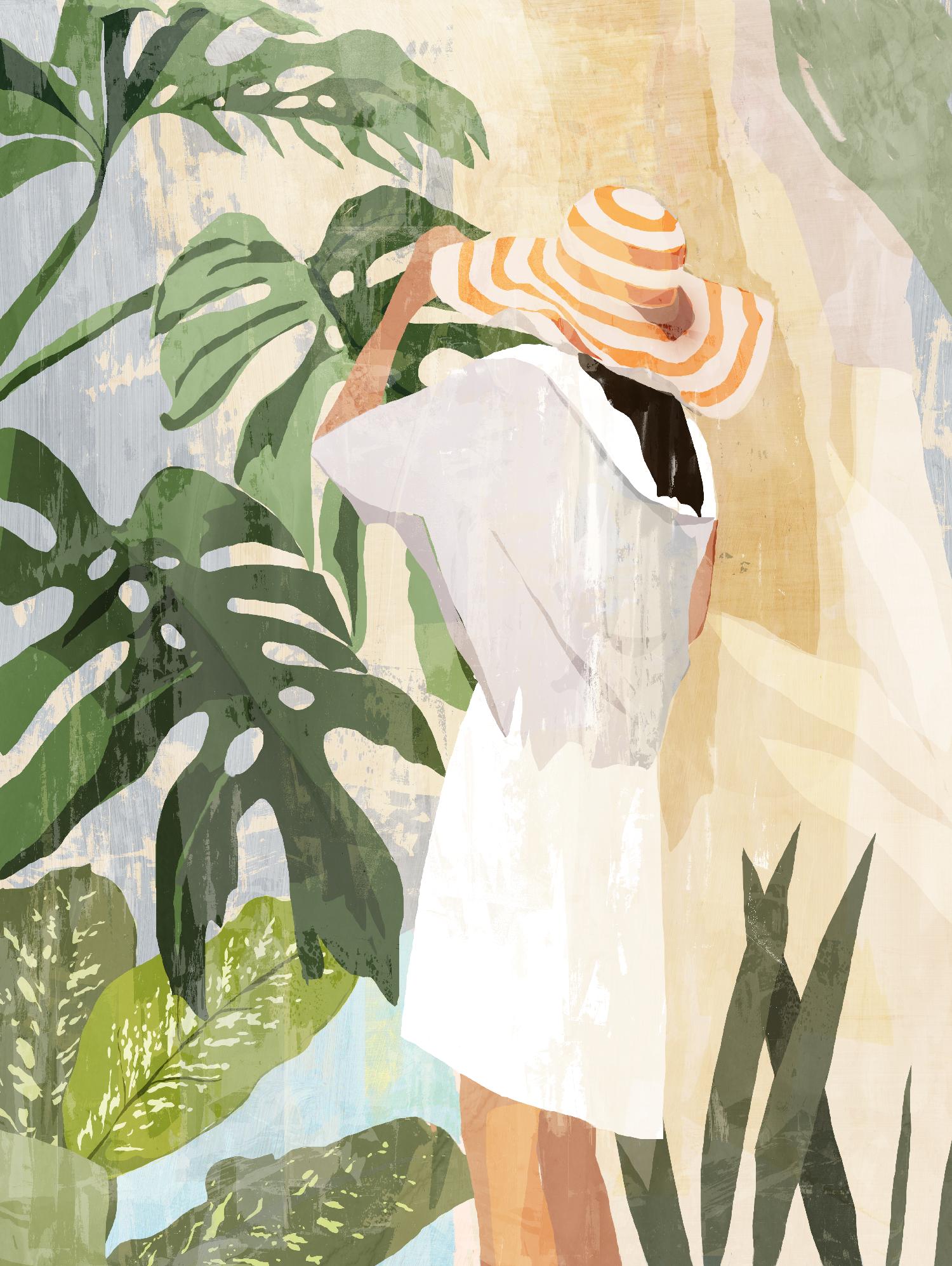 Plant Lady III by PI Studio on GIANT ART - green botanical tropical