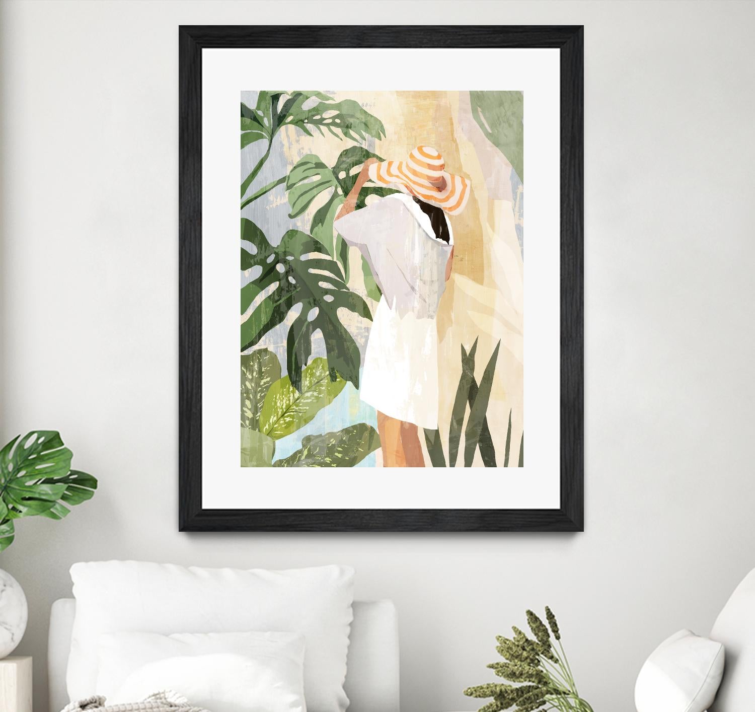 Plant Lady III by PI Studio on GIANT ART - green botanical tropical