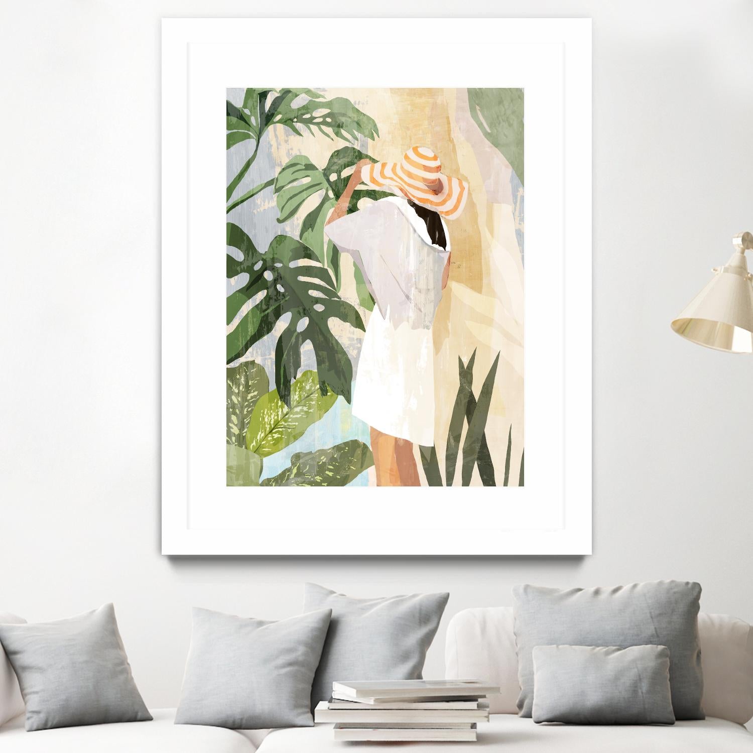 Plant Lady III by PI Studio on GIANT ART - green botanical tropical