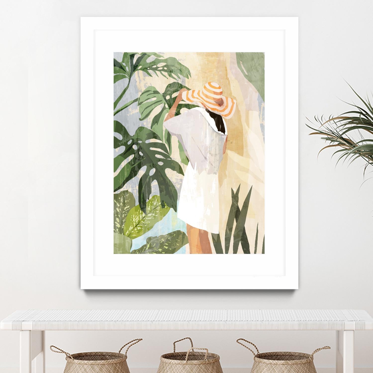 Plant Lady III by PI Studio on GIANT ART - green botanical tropical