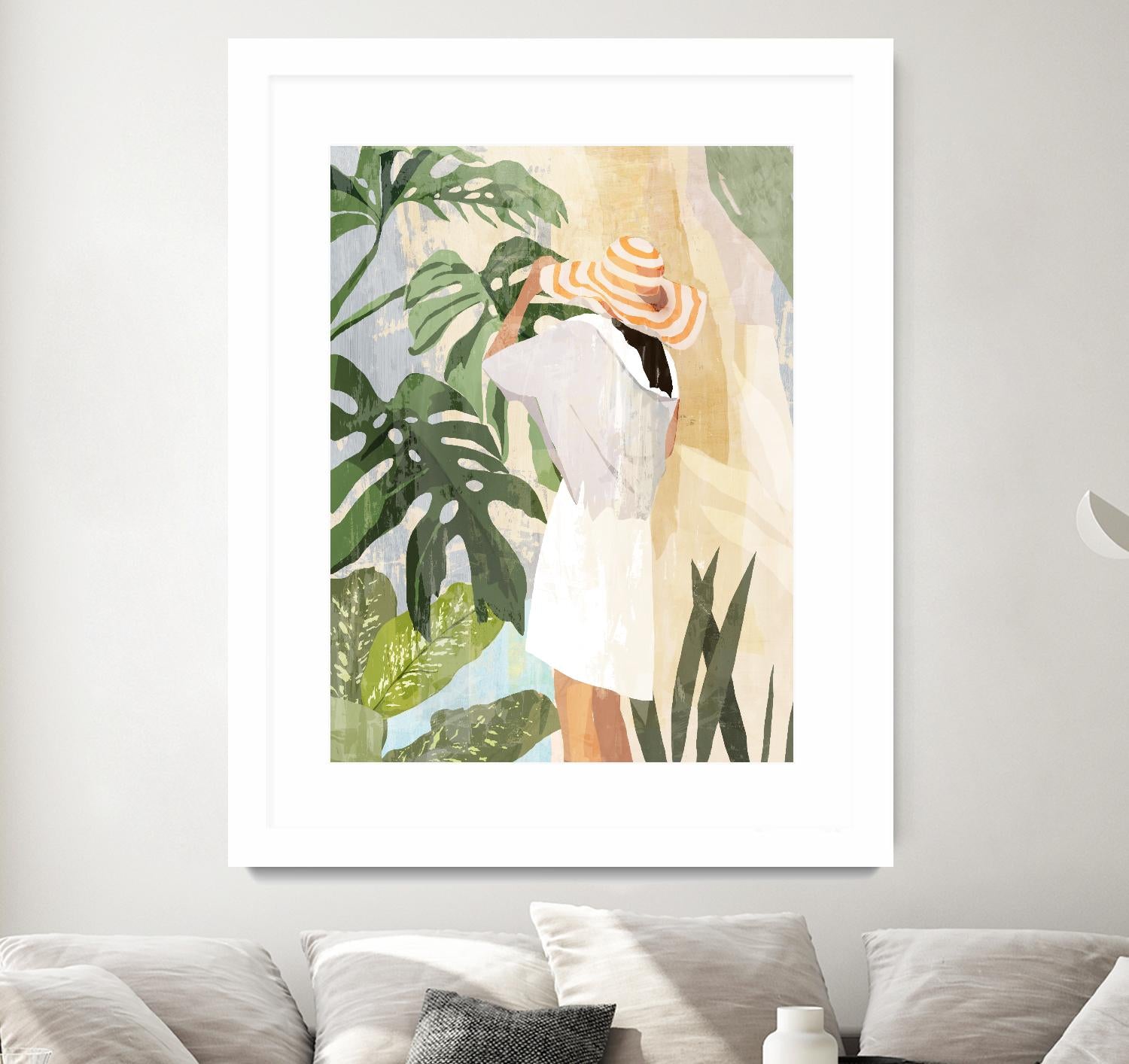 Plant Lady III by PI Studio on GIANT ART - green botanical tropical