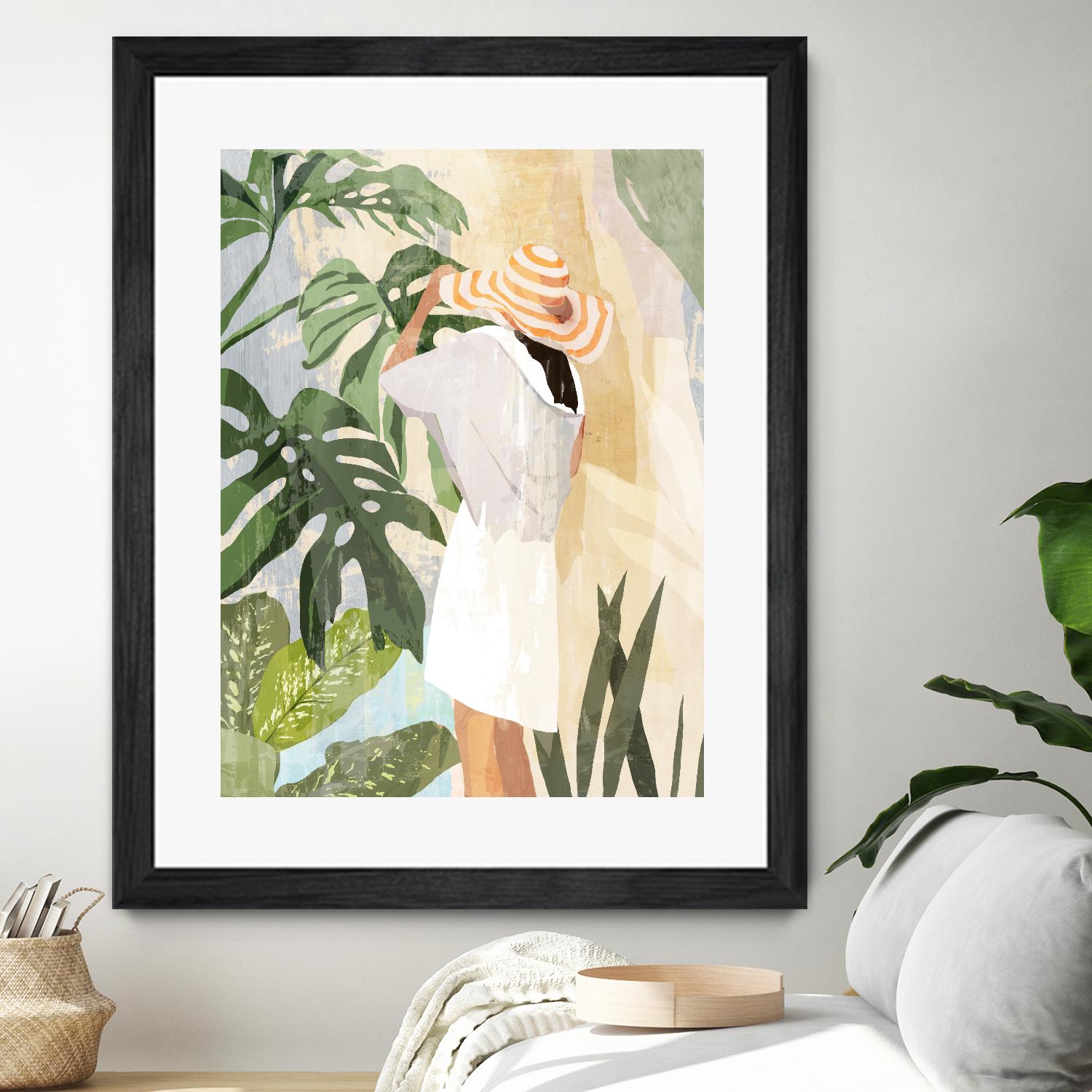 Plant Lady III by PI Studio on GIANT ART - green botanical tropical