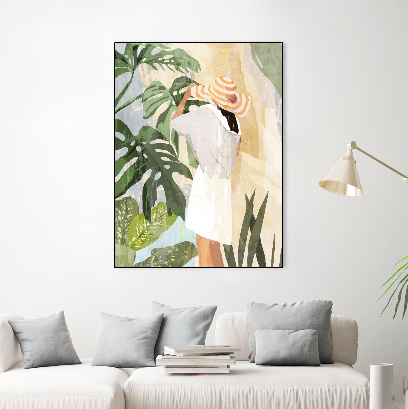 Plant Lady III by PI Studio on GIANT ART - green botanical tropical