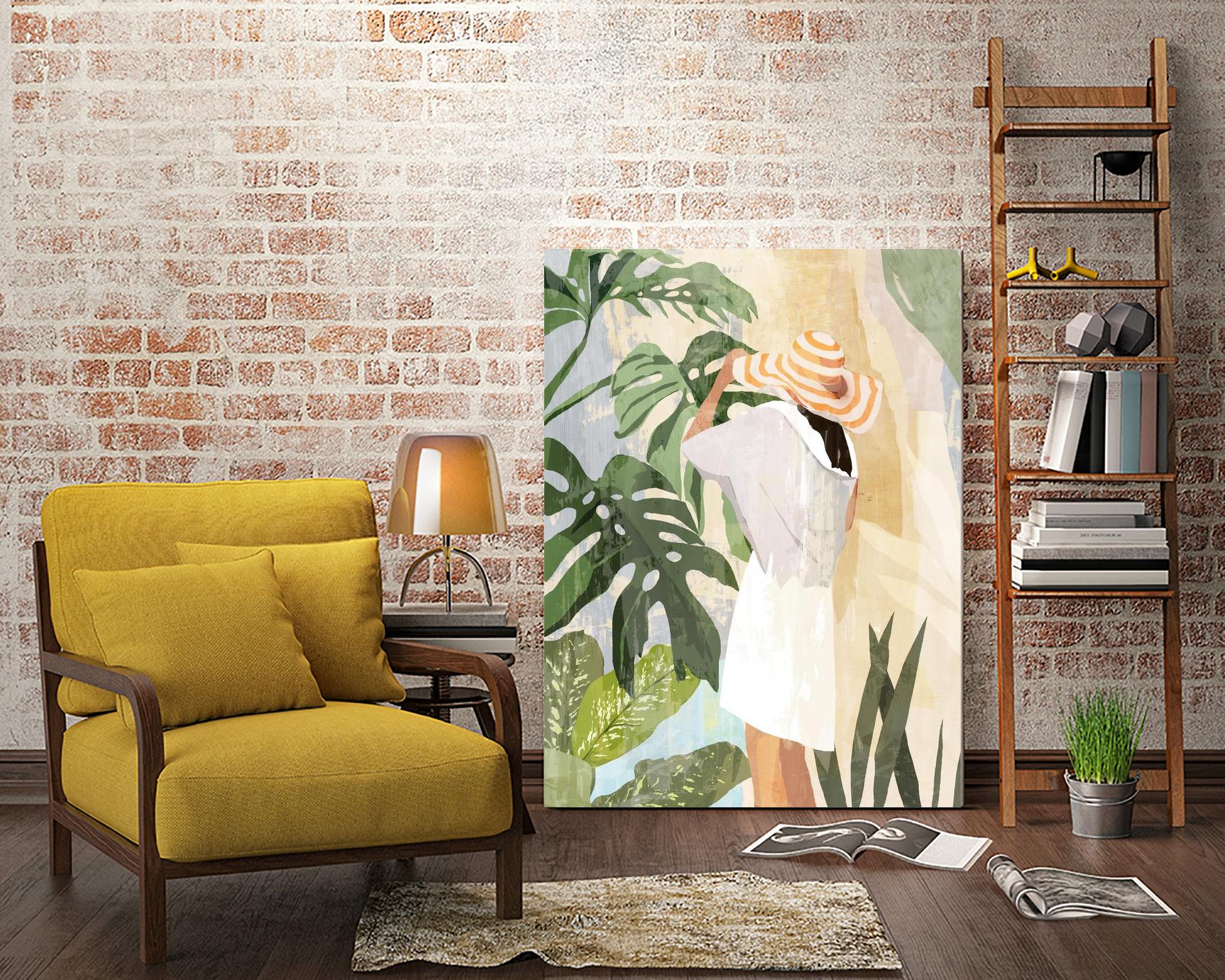 Plant Lady III by PI Studio on GIANT ART - green botanical tropical