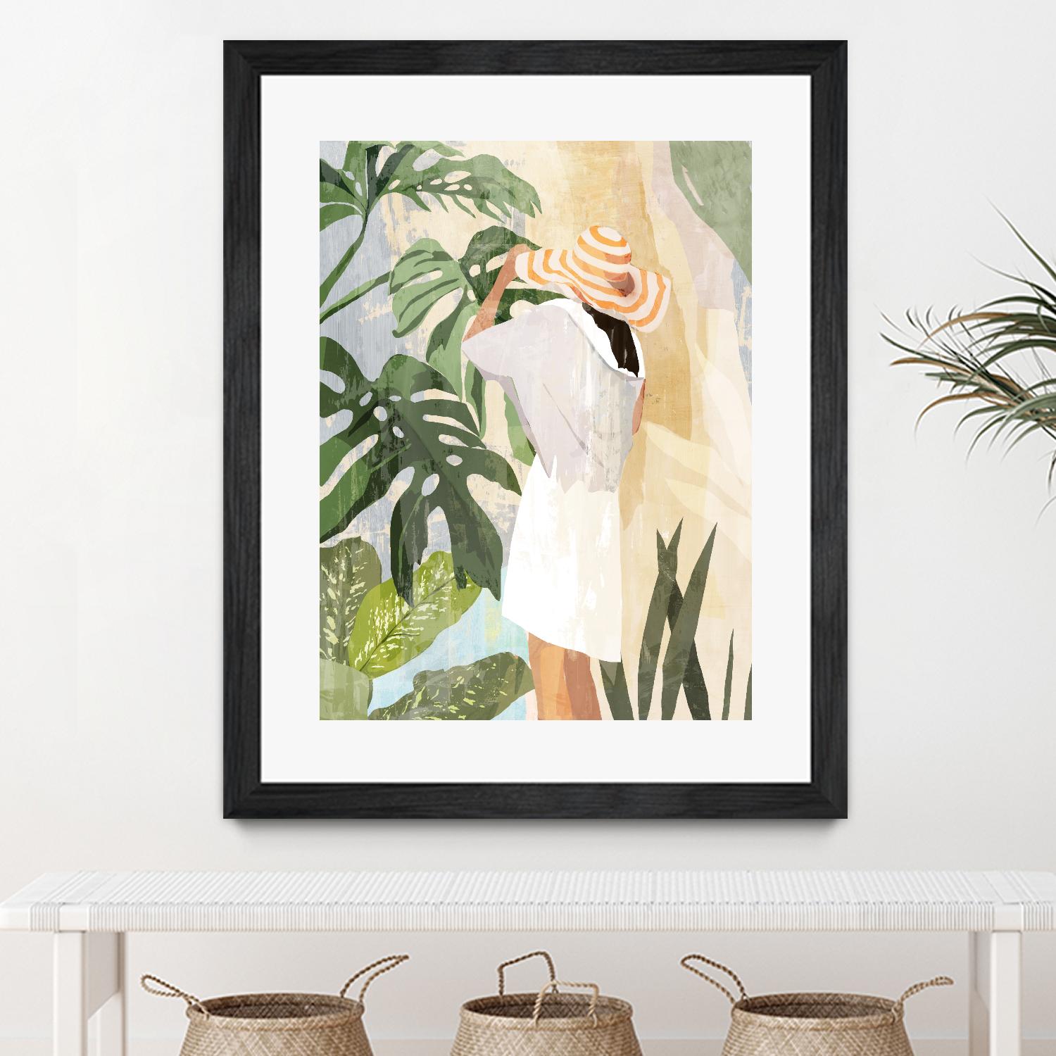 Plant Lady III by PI Studio on GIANT ART - green botanical tropical