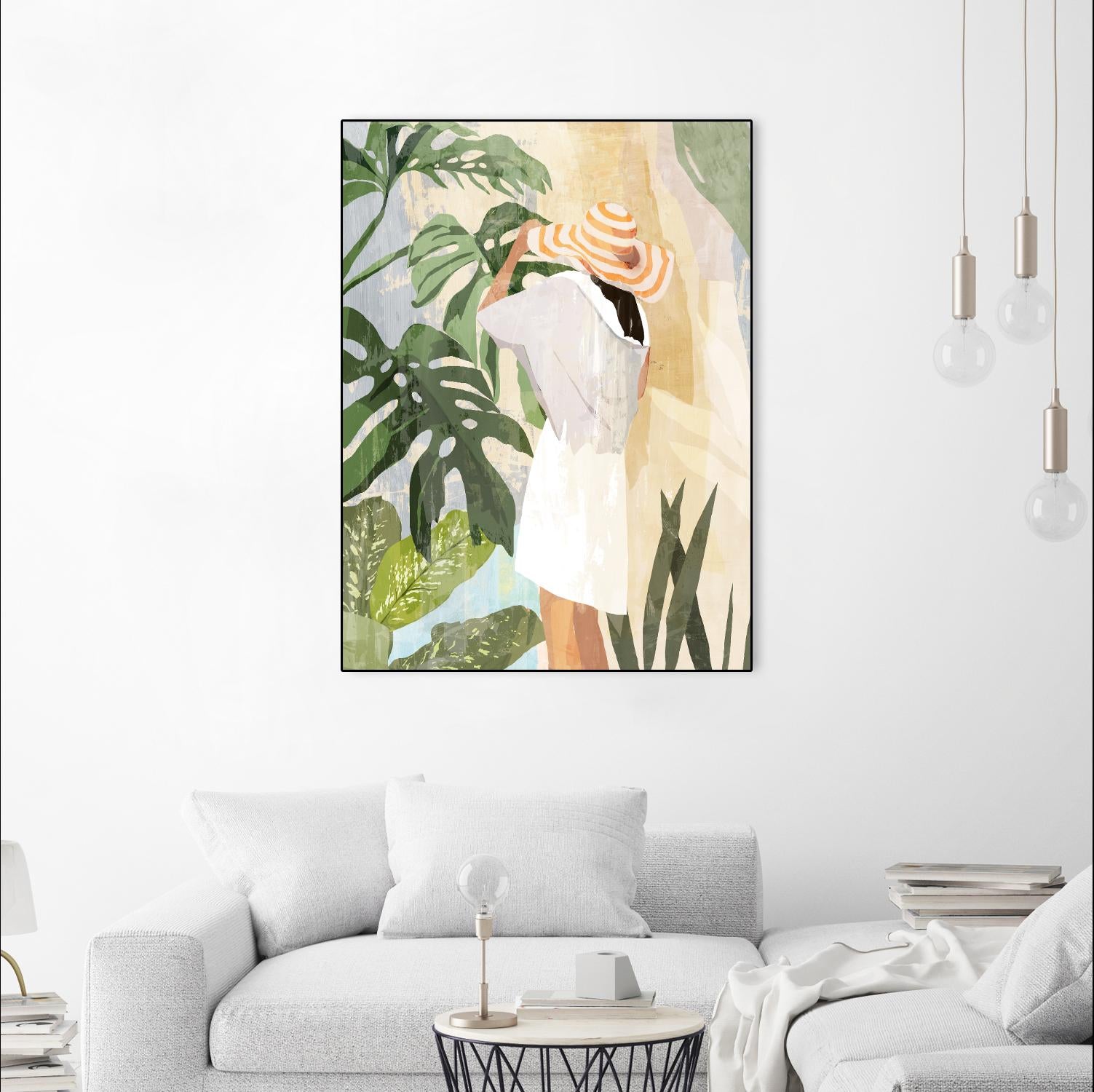 Plant Lady III by PI Studio on GIANT ART - green botanical tropical