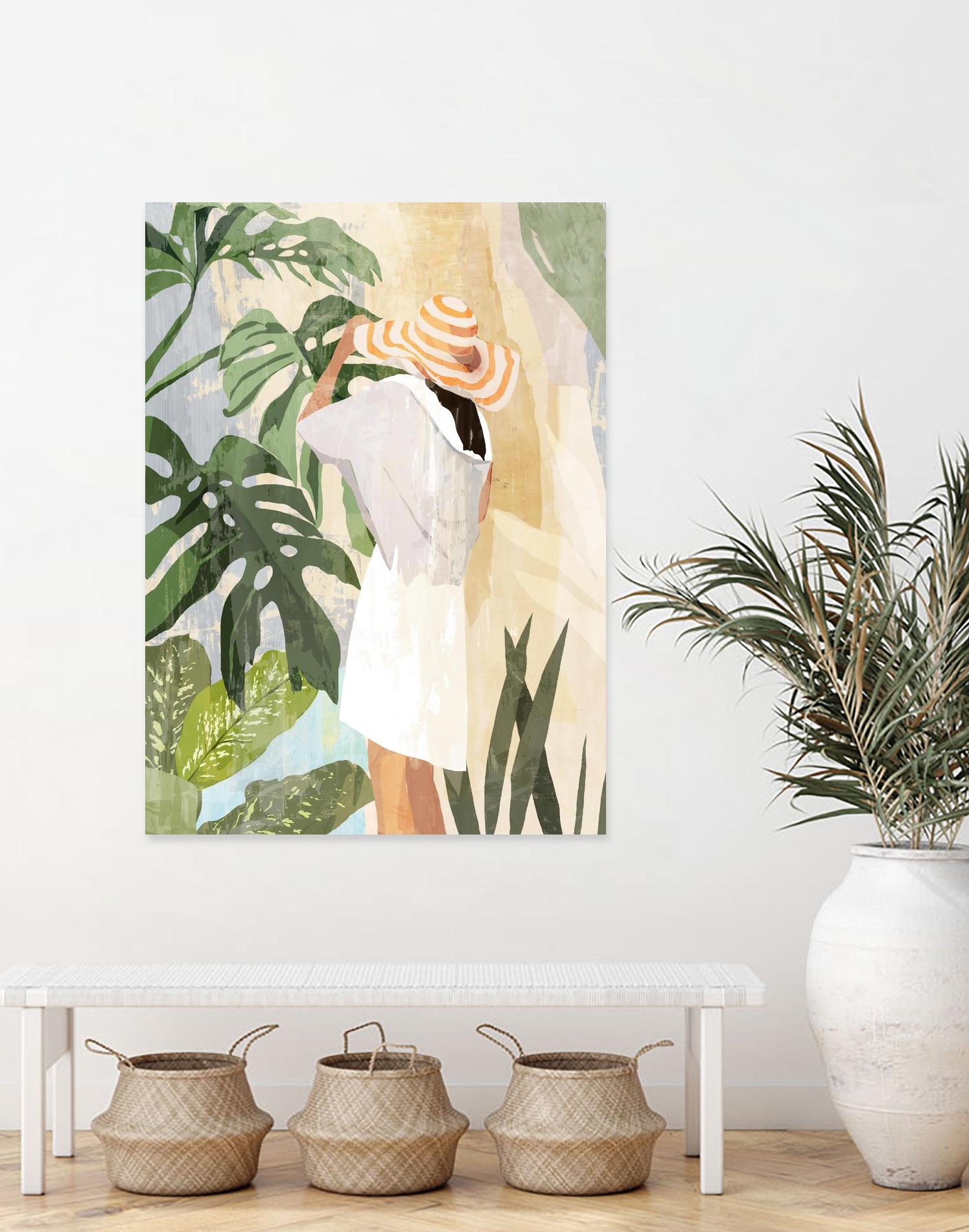 Plant Lady III by PI Studio on GIANT ART - green botanical tropical