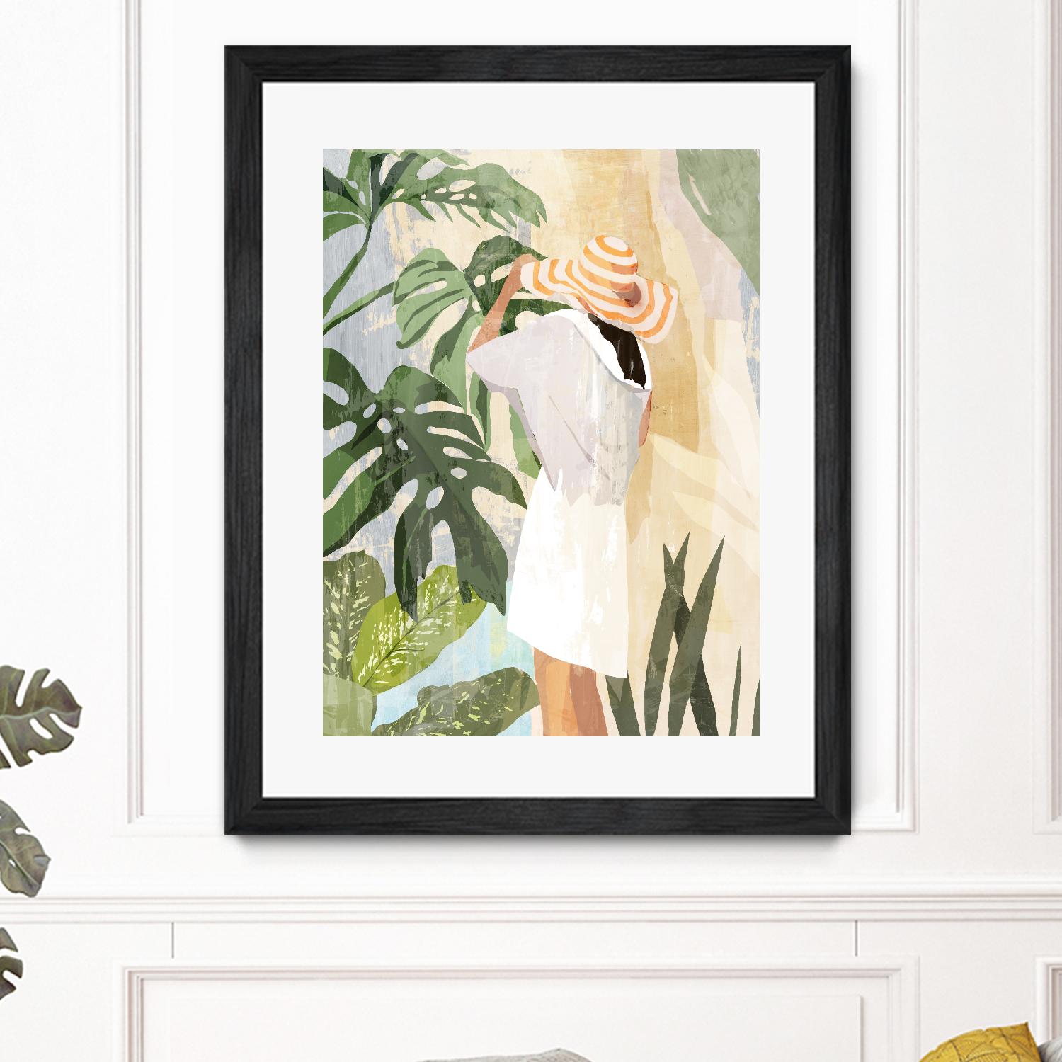 Plant Lady III by PI Studio on GIANT ART - green botanical tropical