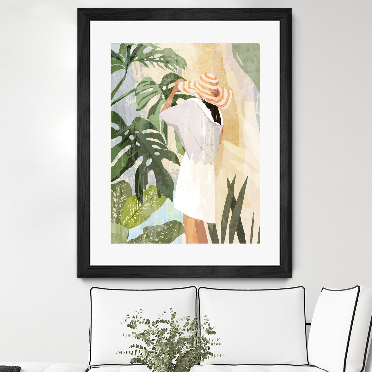 Plant Lady III by PI Studio on GIANT ART - green botanical tropical