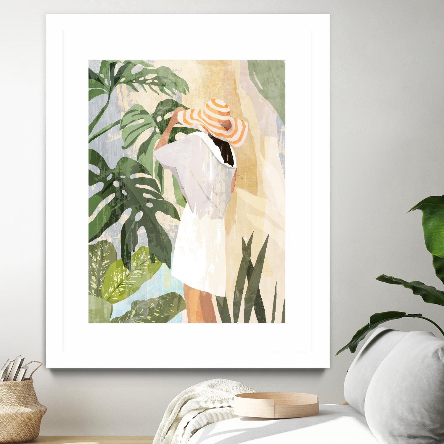 Plant Lady III by PI Studio on GIANT ART - green botanical tropical