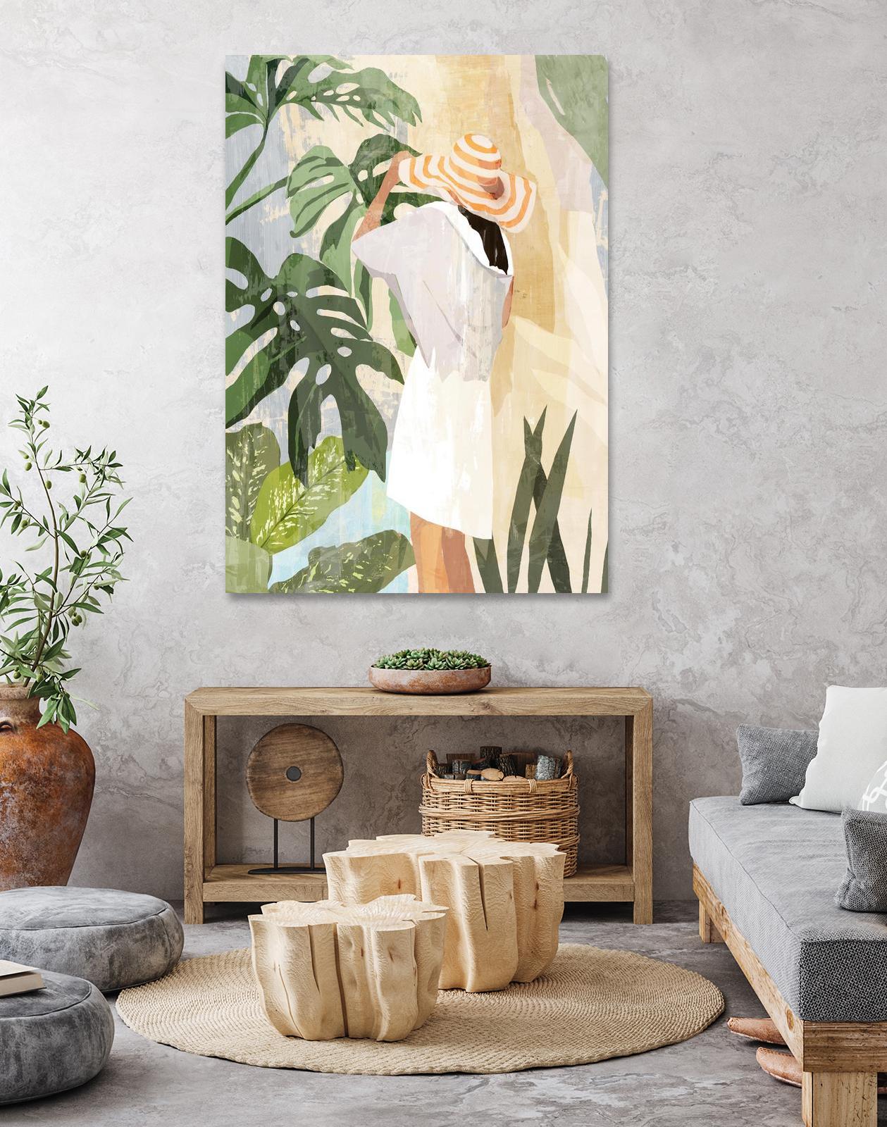 Plant Lady III by PI Studio on GIANT ART - green botanical tropical