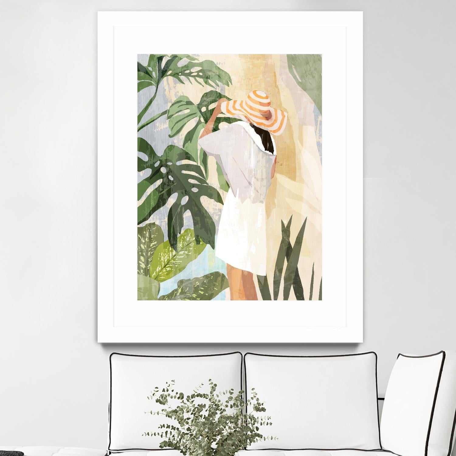 Plant Lady III by PI Studio on GIANT ART - green botanical tropical