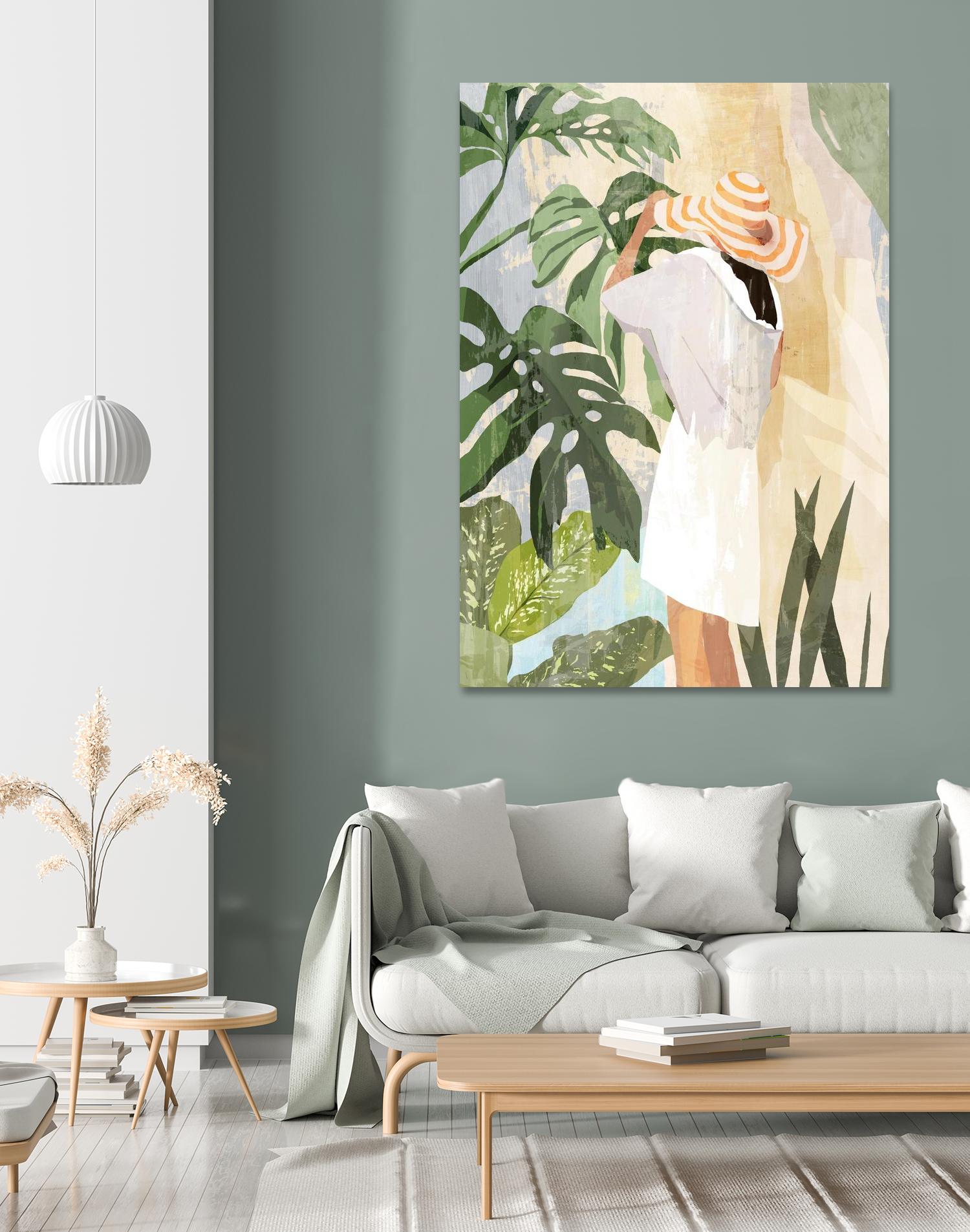 Plant Lady III by PI Studio on GIANT ART - green botanical tropical