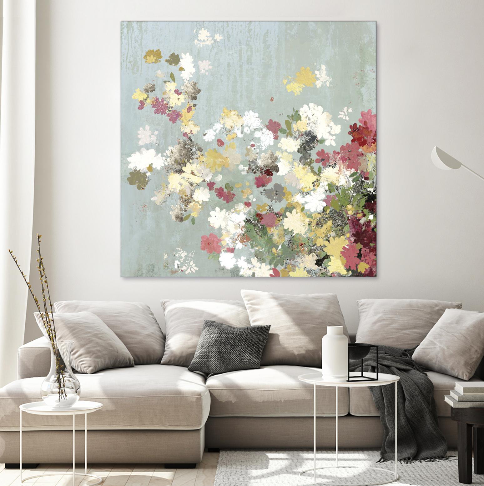 Abstract Bouquet I by Allison Pearce on GIANT ART - white floral