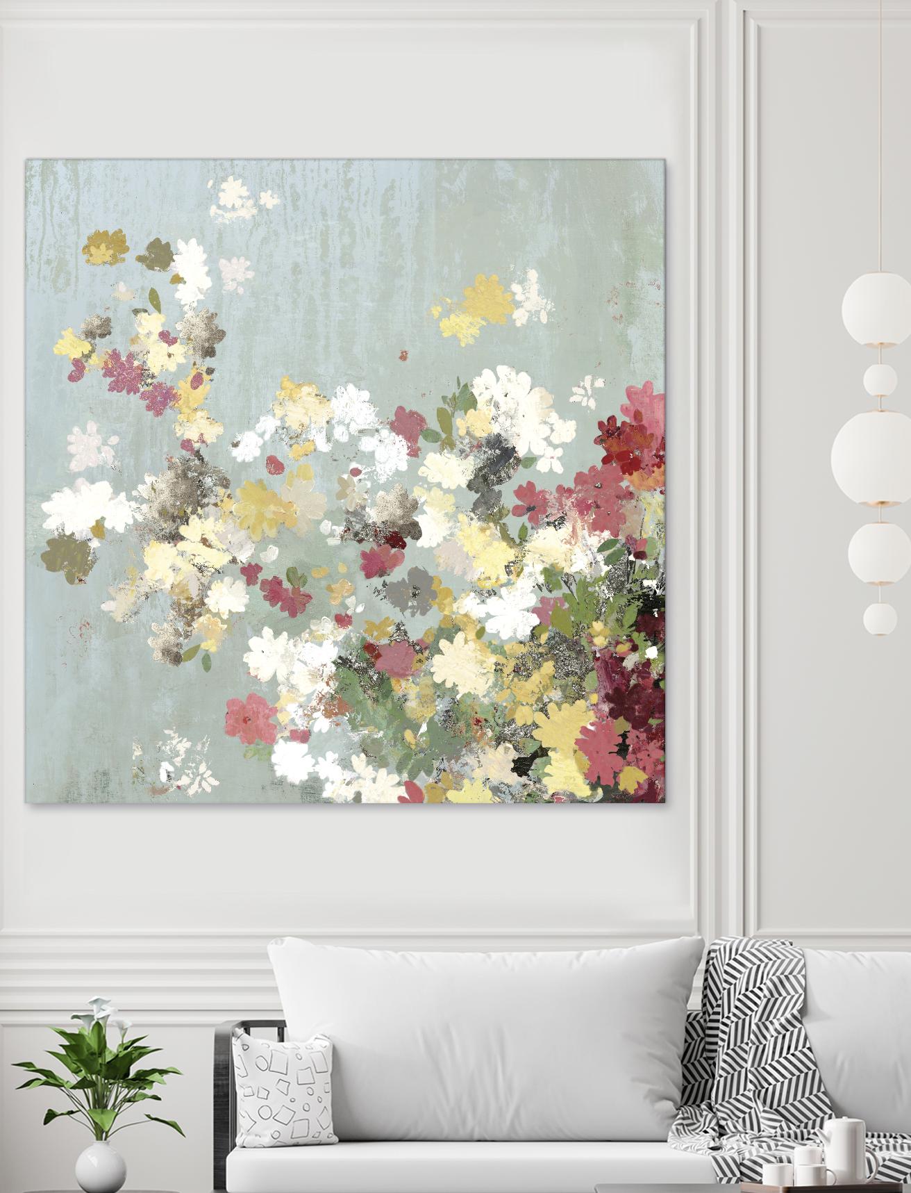 Abstract Bouquet I by Allison Pearce on GIANT ART - white floral