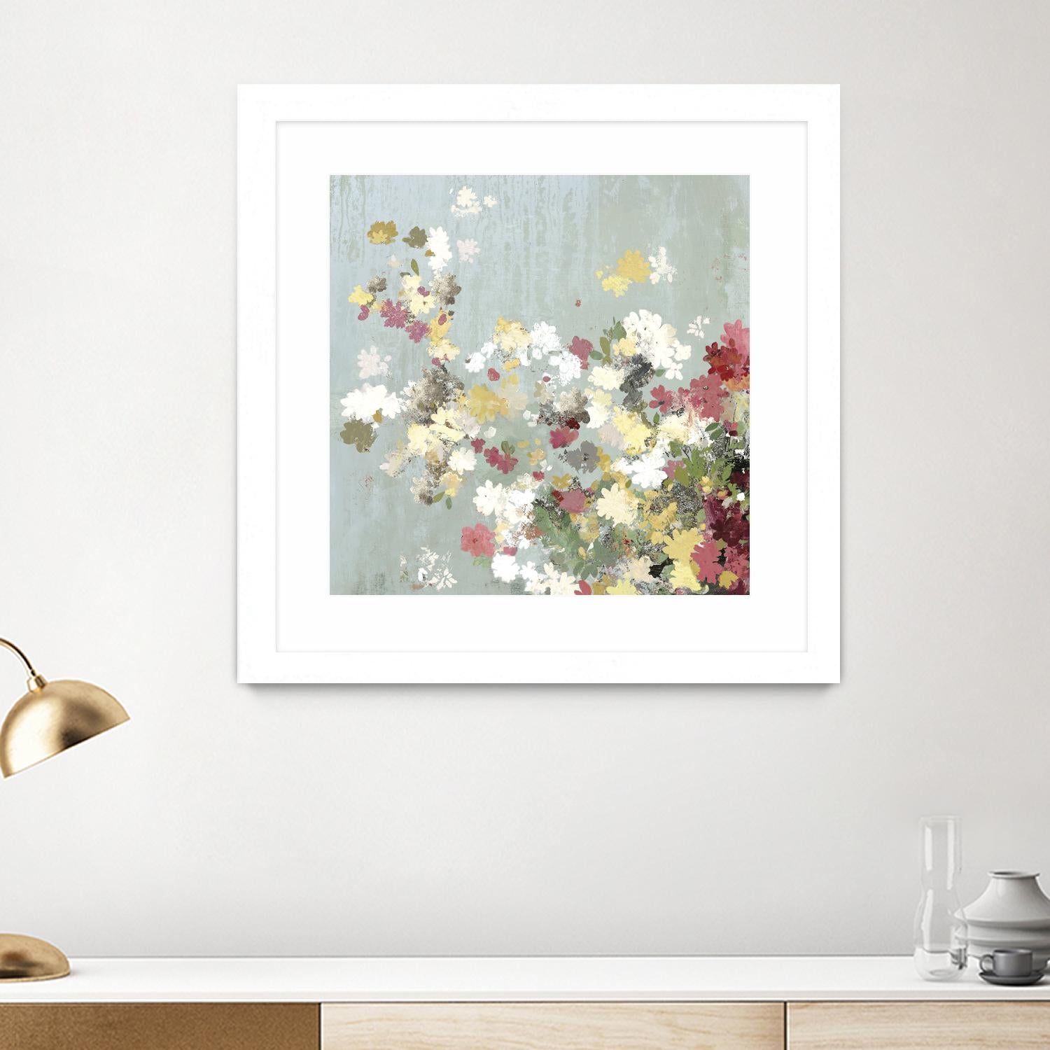Abstract Bouquet I by Allison Pearce on GIANT ART - white floral