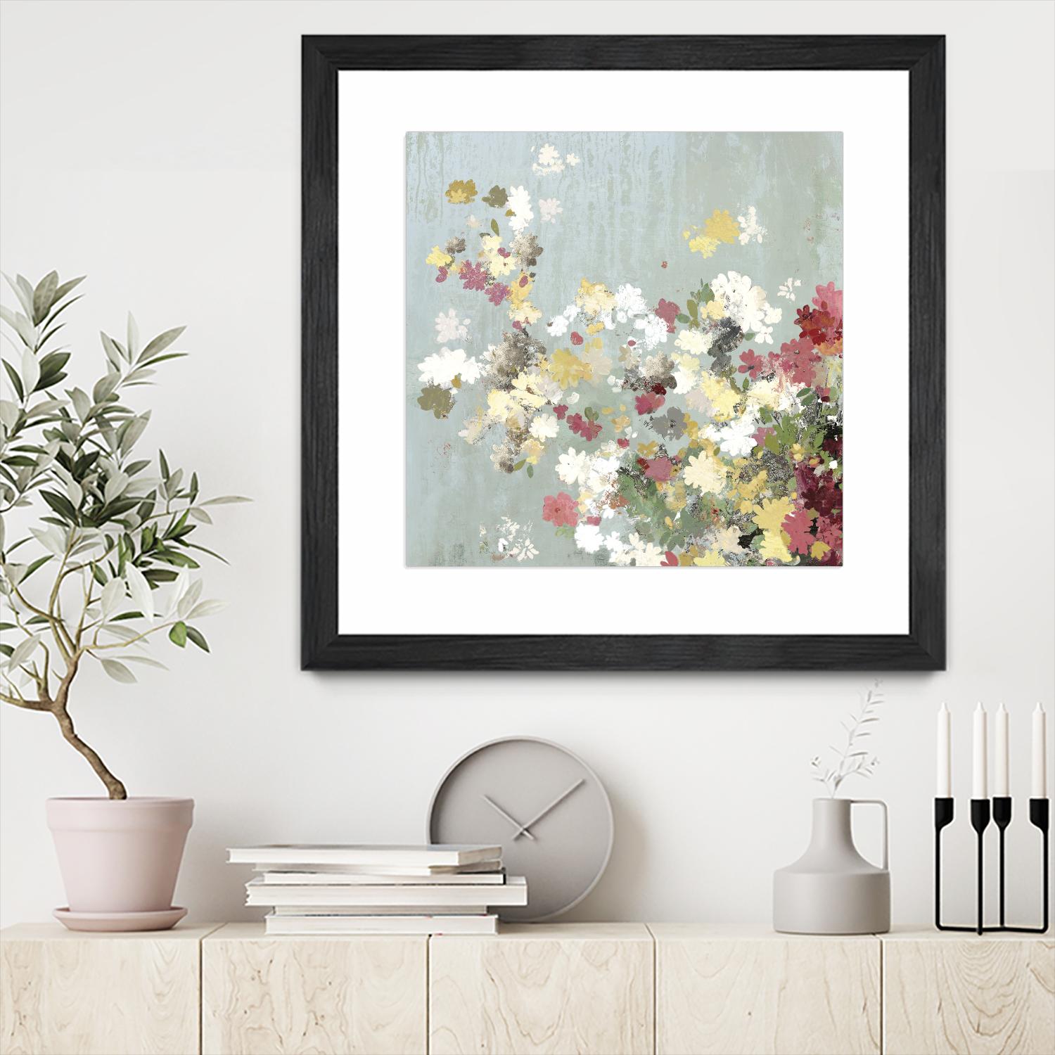 Abstract Bouquet I by Allison Pearce on GIANT ART - white floral