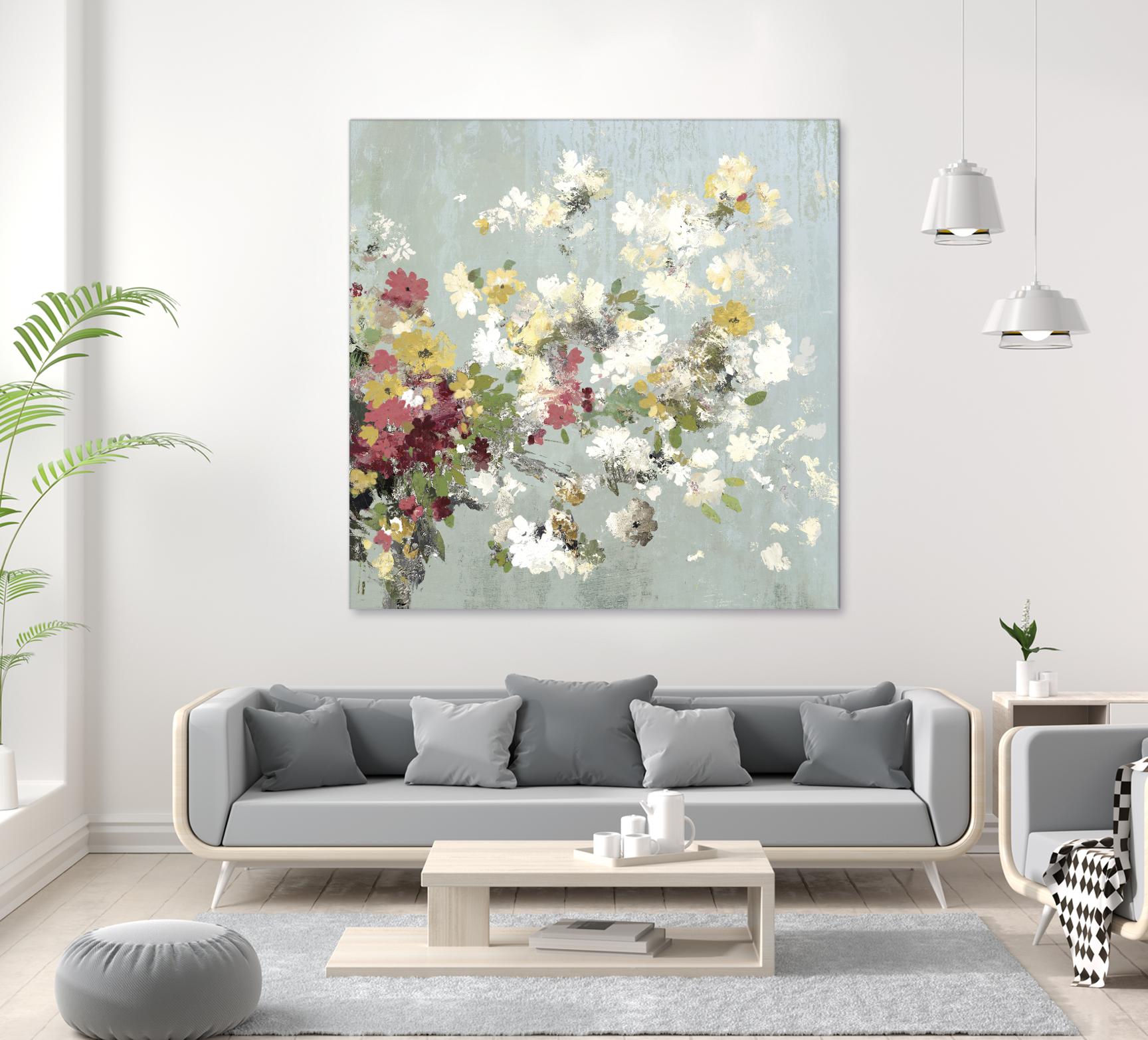 Abstract Bouquet II by Allison Pearce on GIANT ART - white floral